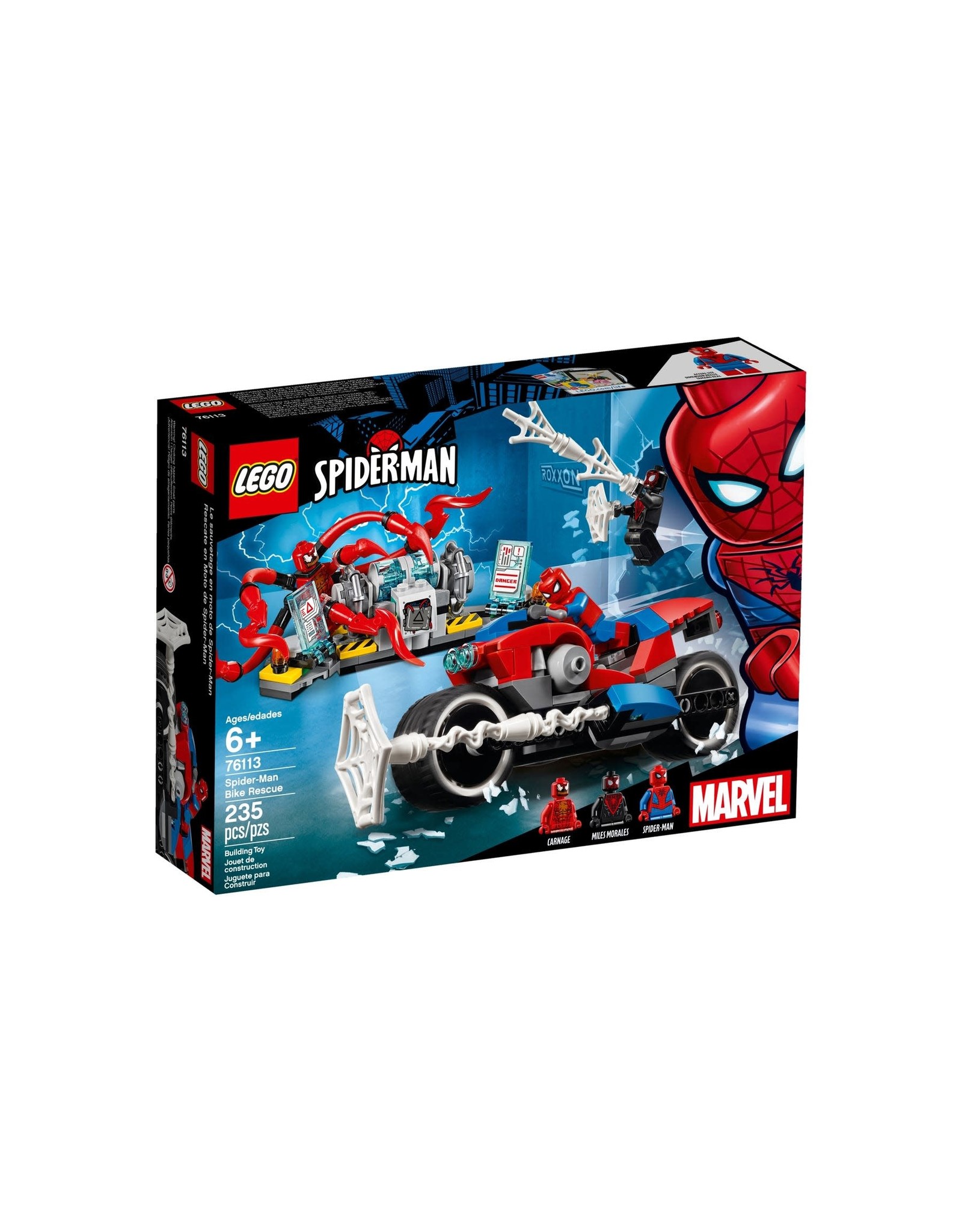 spider man bike rescue lego