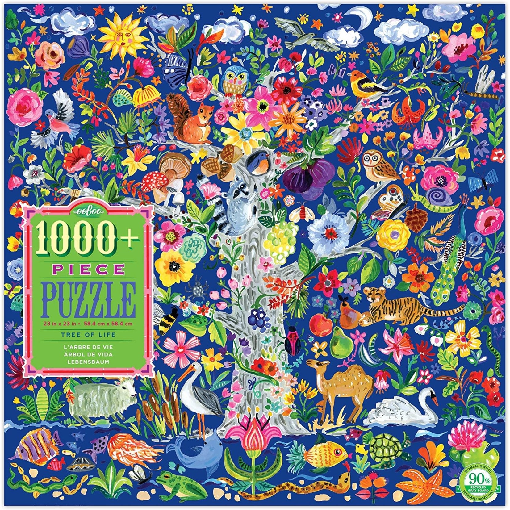 Eeboo Tree of Life, 1000-Piece Jigsaw Puzzle