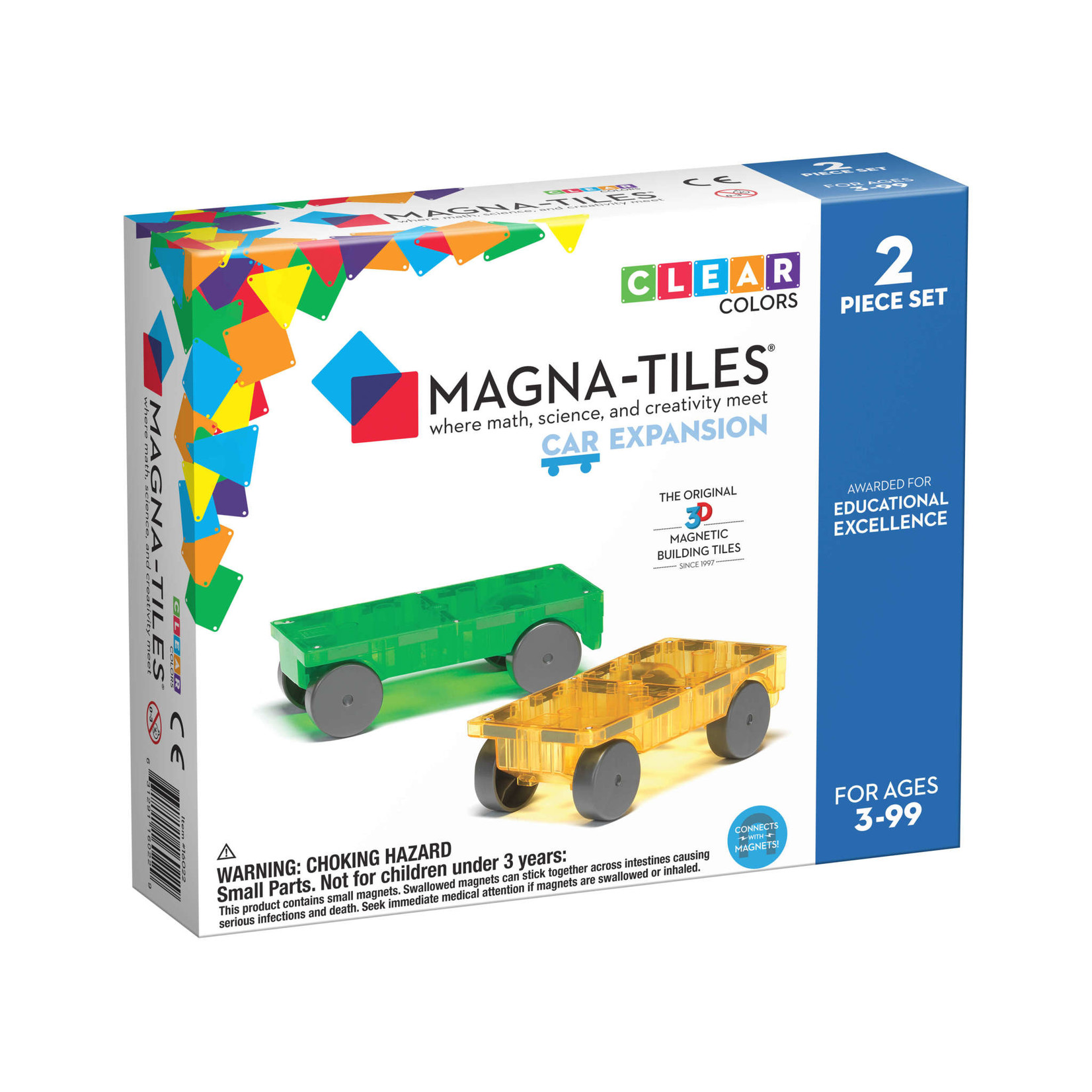 Magna-Tiles Magna-Tiles Cars 2 Piece Expansion Set