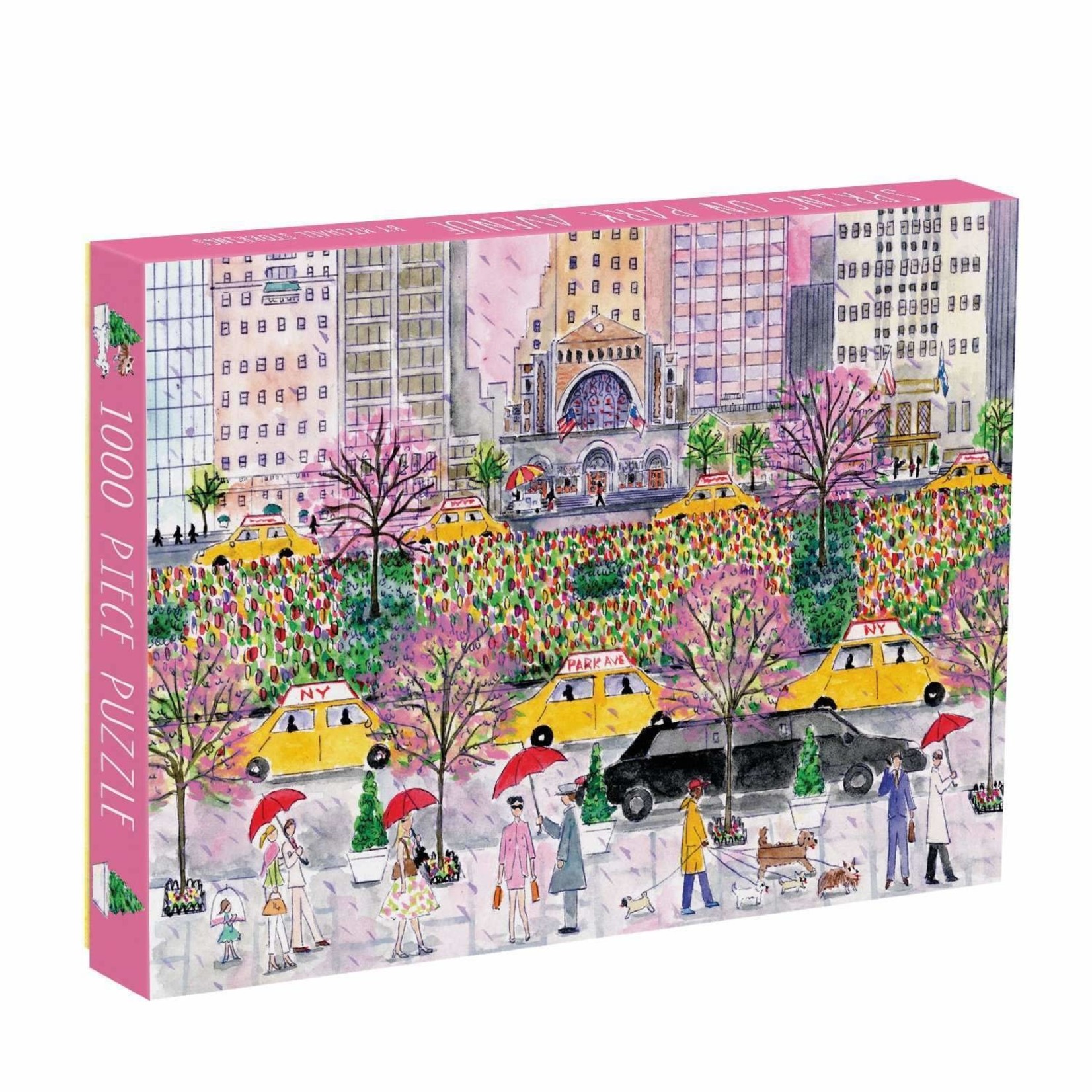 Galison Spring on Park Avenue by Michael Storrings, 1000-Piece Jigsaw Puzzle