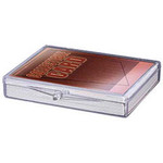 Ultra Pro Deck Box: Hinged, Heavy Duty, Clear (Holds 25 Cards)