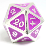 Die Hard Dice Dire D20 Die: AfterDark Neon Haze