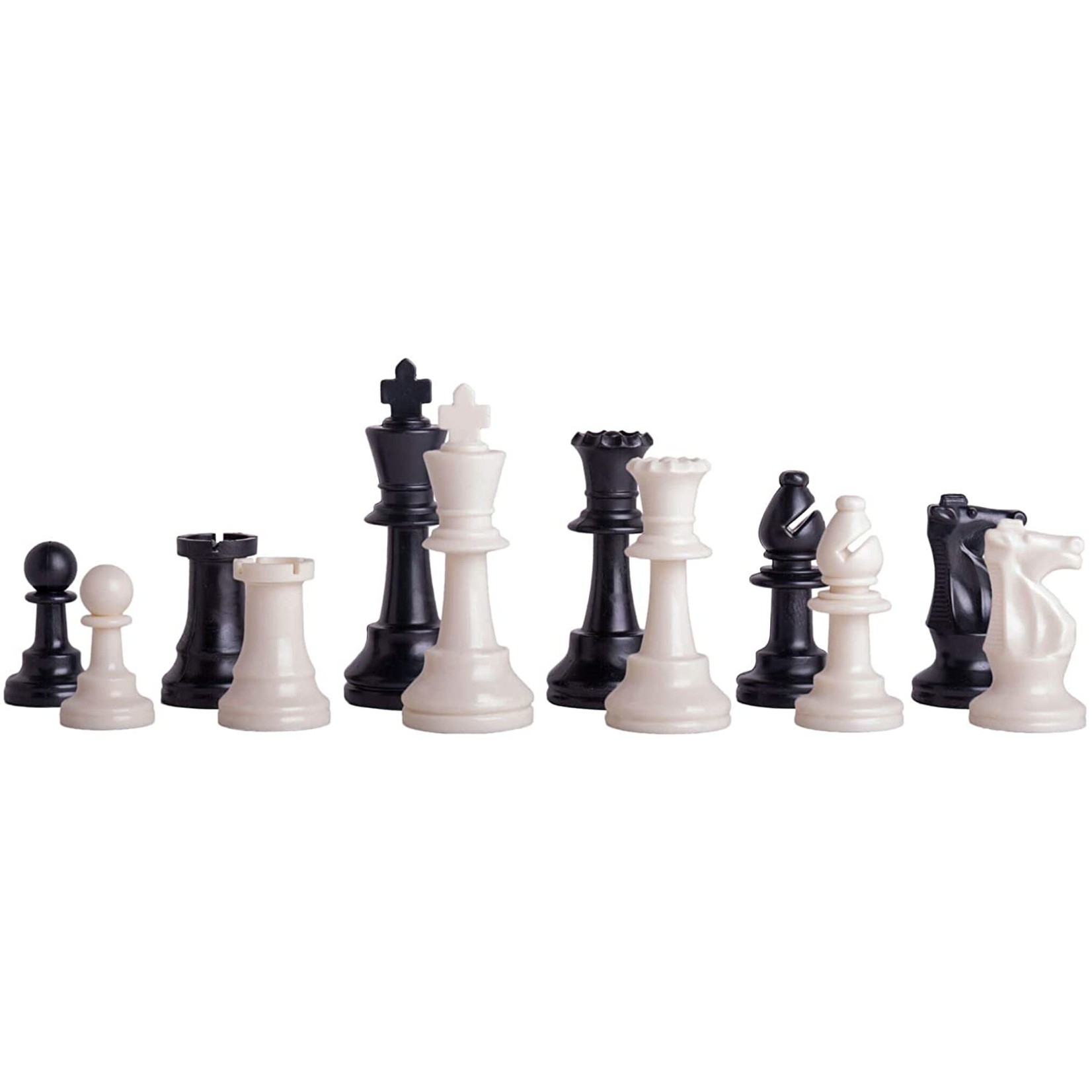 Worldwise Imports Tournament Chess Pieces, Plastic (3.75" King)