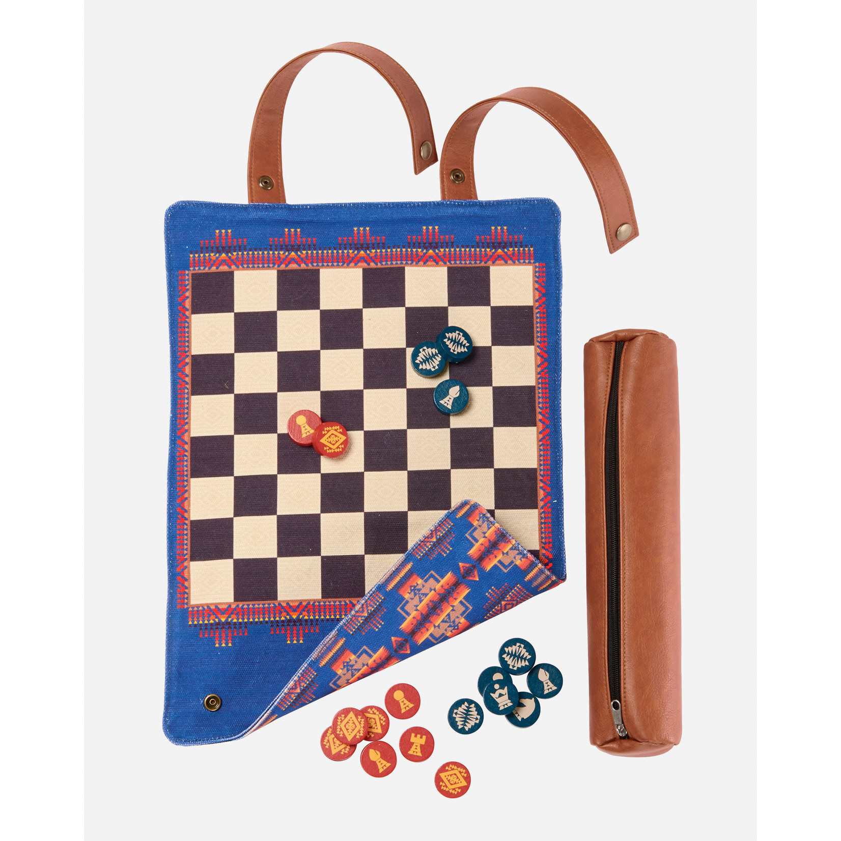 Pendleton Chess/Checkers Set Pendleton Roll-Up
