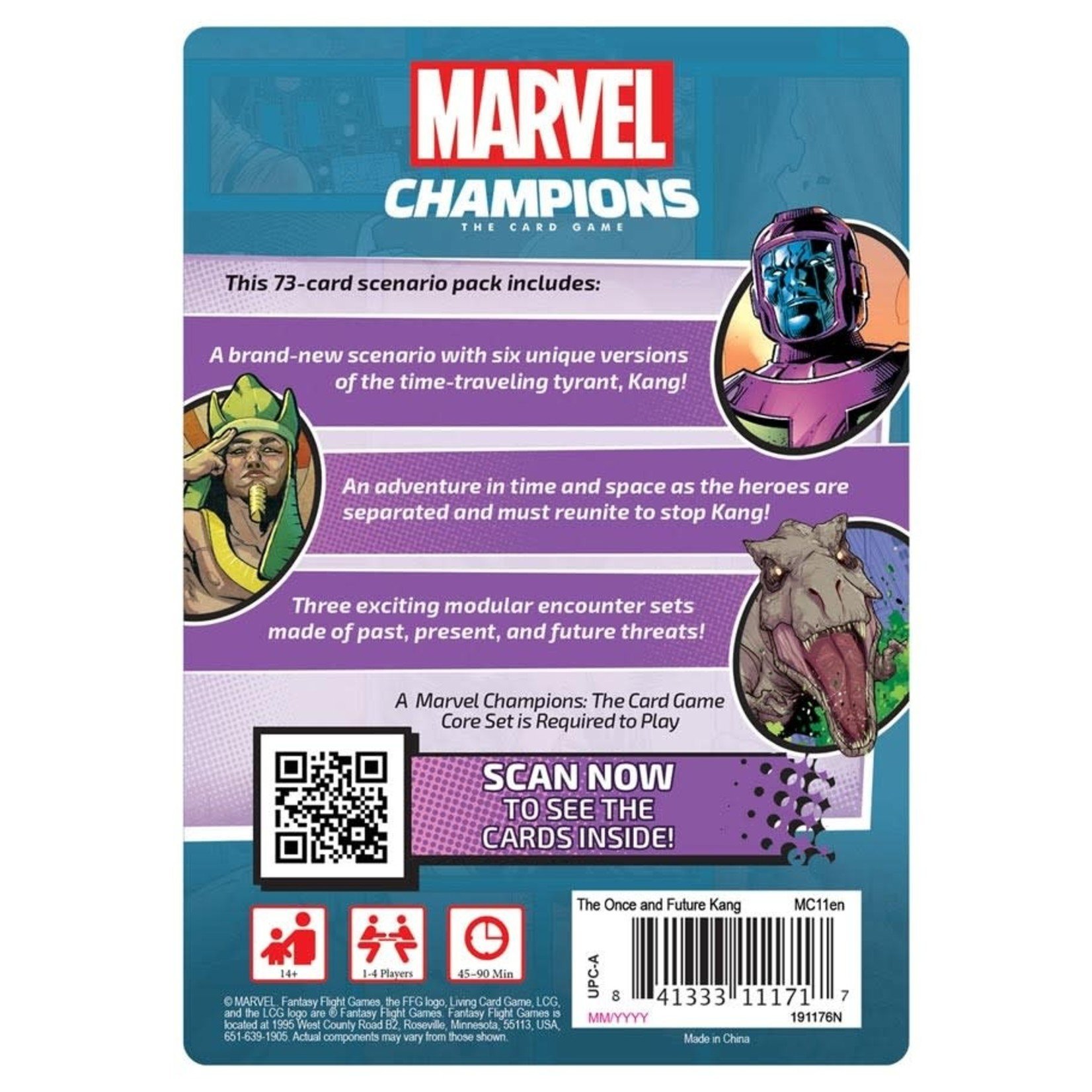 Fantasy Flight Games Marvel Champions LCG: The Once and Future Kang, Scenario Pack (Expansion)
