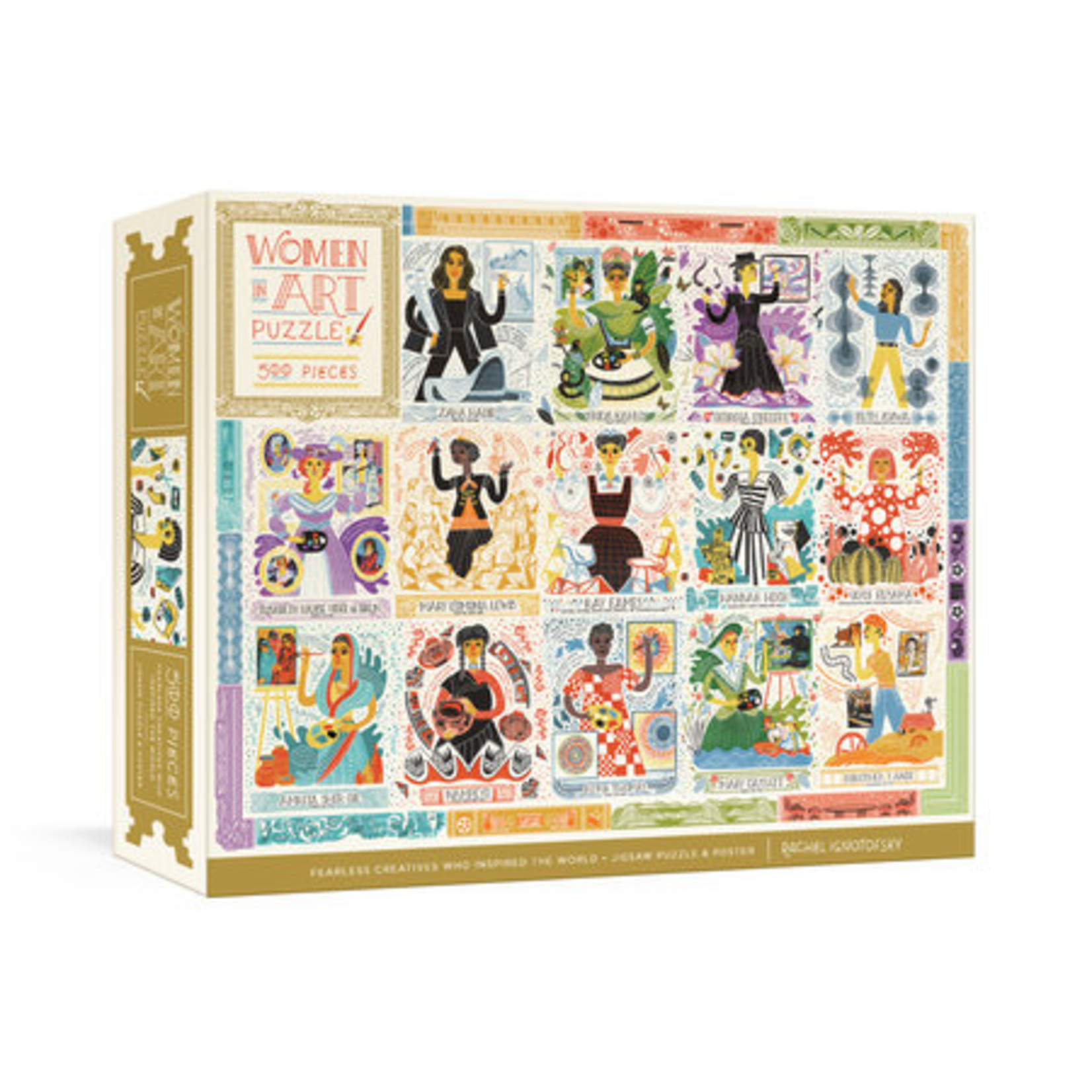 Potter Puzzles Women in Art, 500-Piece Jigsaw Puzzle