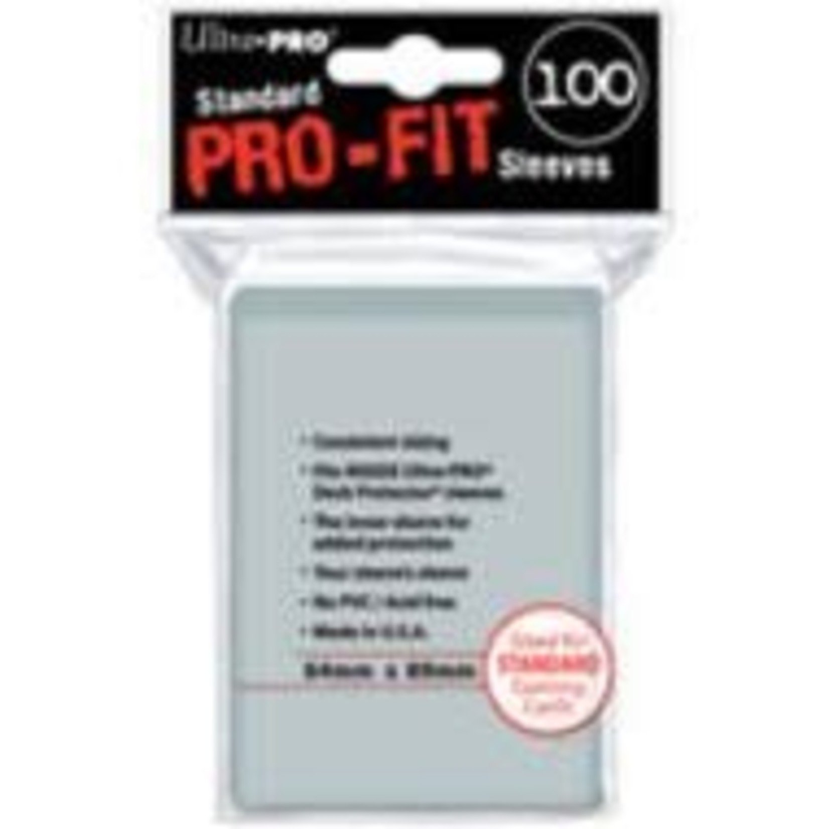 Ultra Pro Card Sleeves: Clear, Pro-Fit (64 x 89mm, 100 Count)