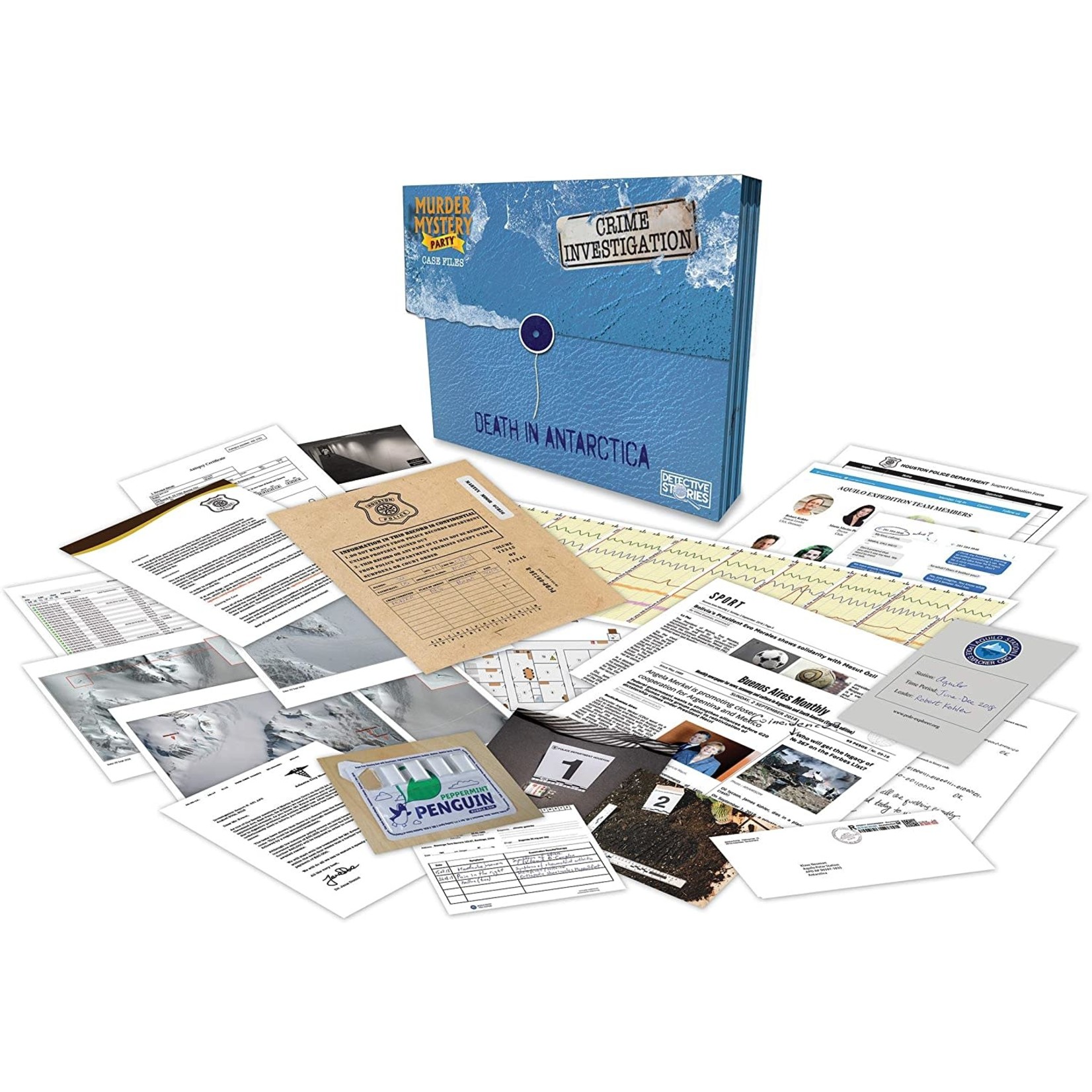 photo Murder Mystery Party Kit Reviews university games murder mystery party case files death in antarctica