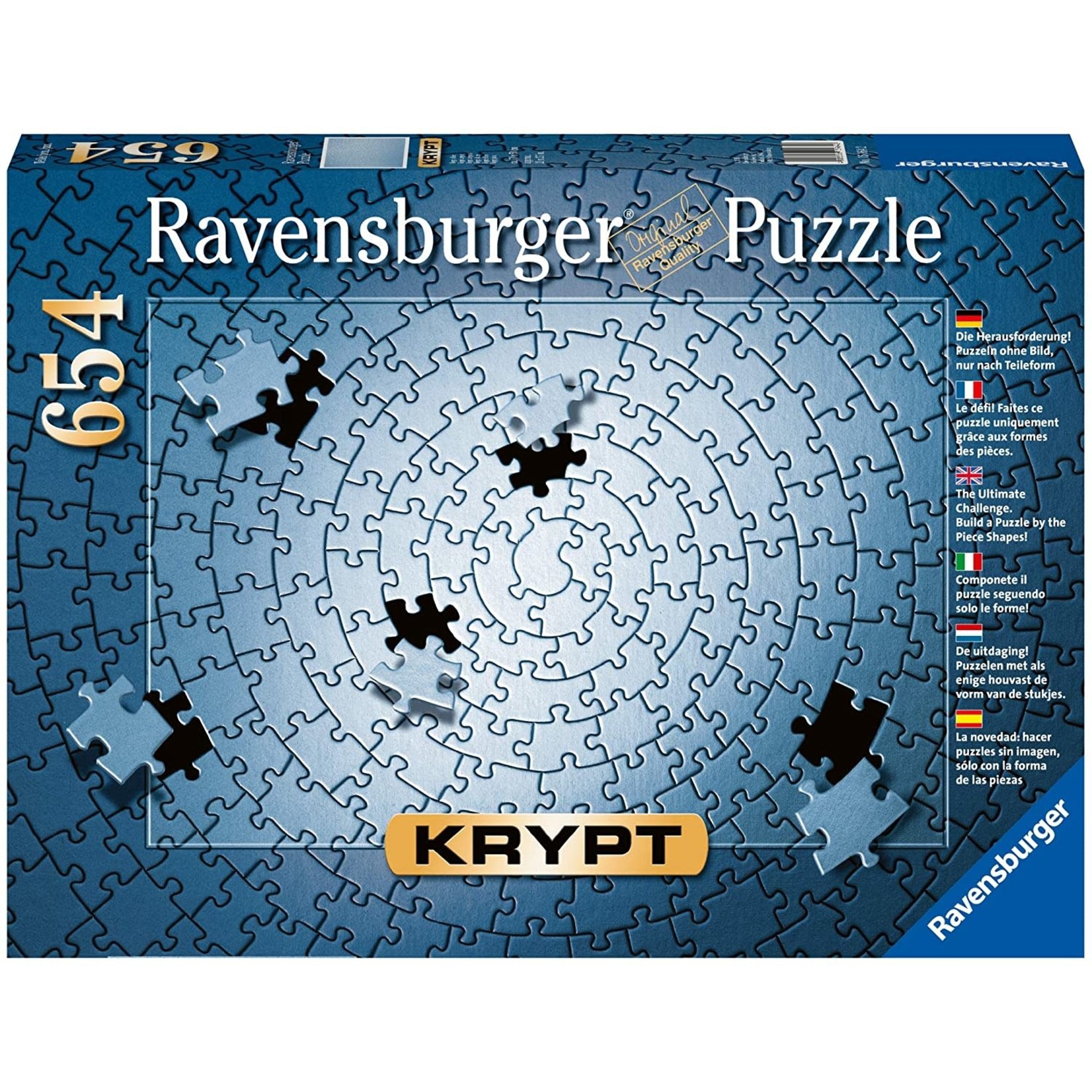 Ravensburger Krypt Silver, 654-Piece Jigsaw Puzzle