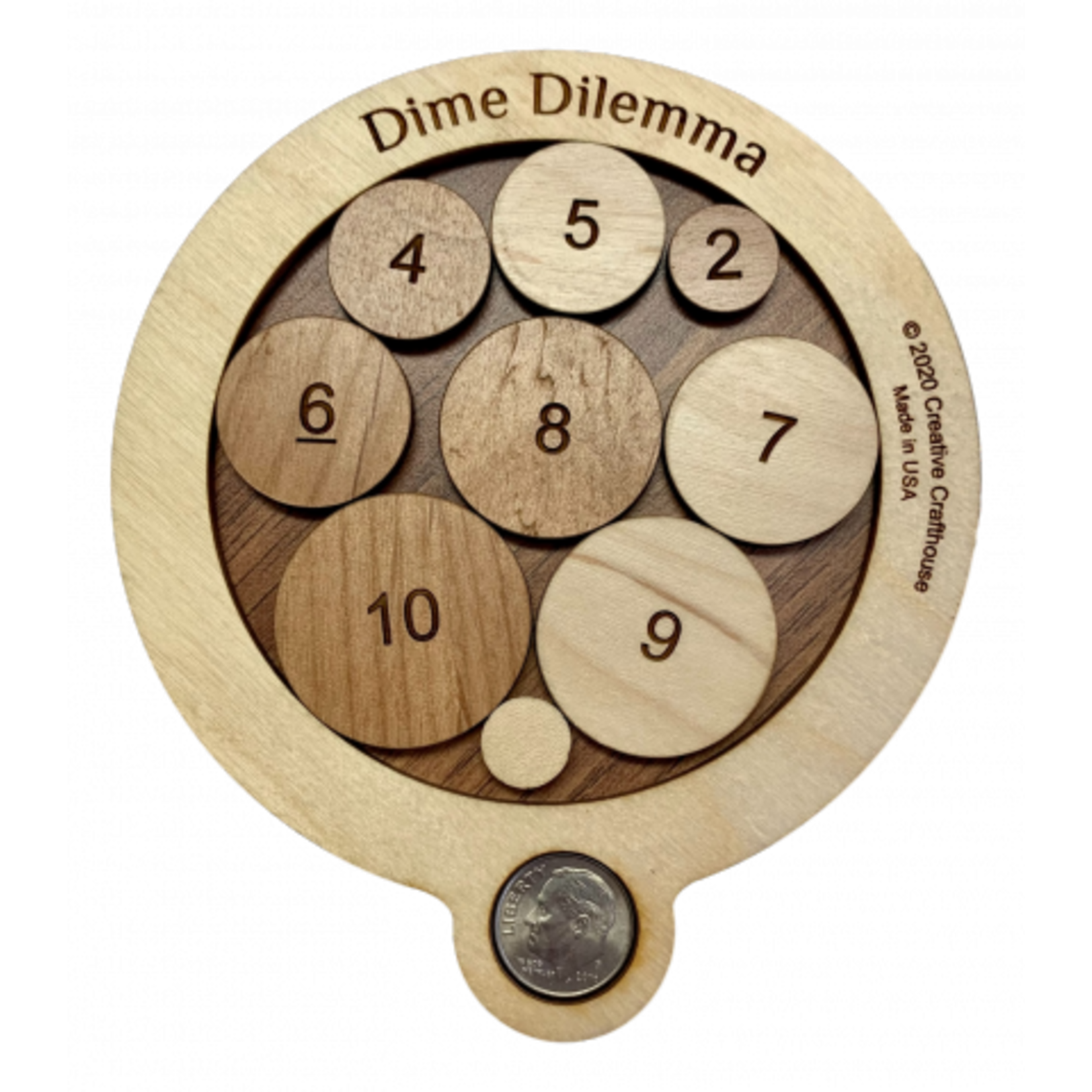 Creative Crafthouse Dime Dilemma (Wooden Puzzle)