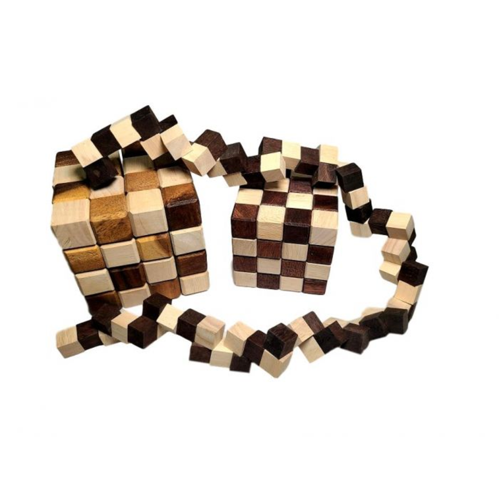 Creative Crafthouse Large King Snake (4" Square, Wooden Puzzle)