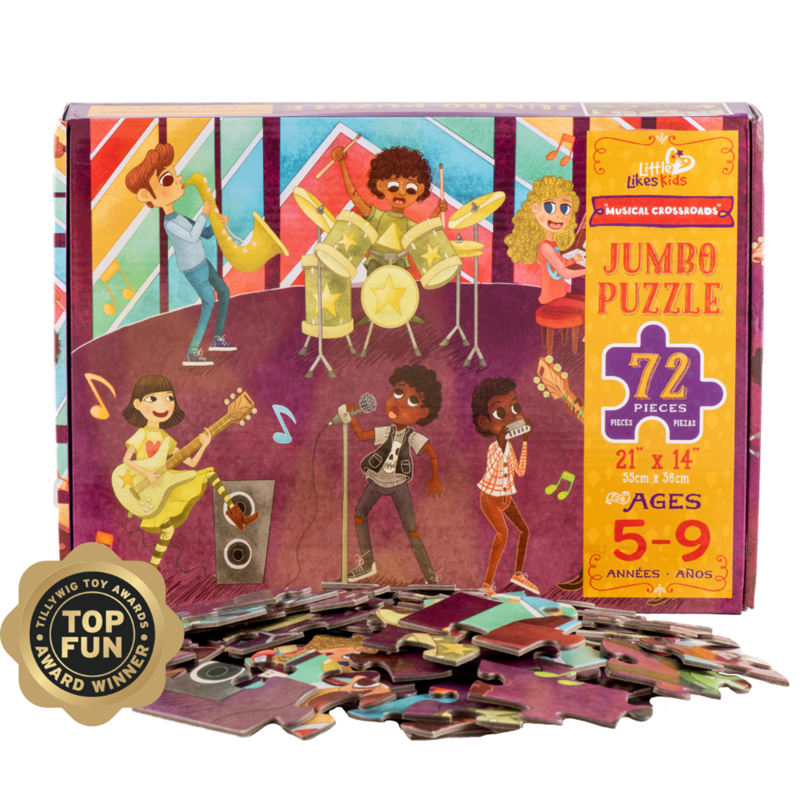 Little Likes Kids Musical Crossroads, 72-Piece Jigsaw Puzzle (Jumbo)