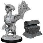 WizKids D&D Minis: Bronze Wyrmling & Treasure (Wave 13 90152)