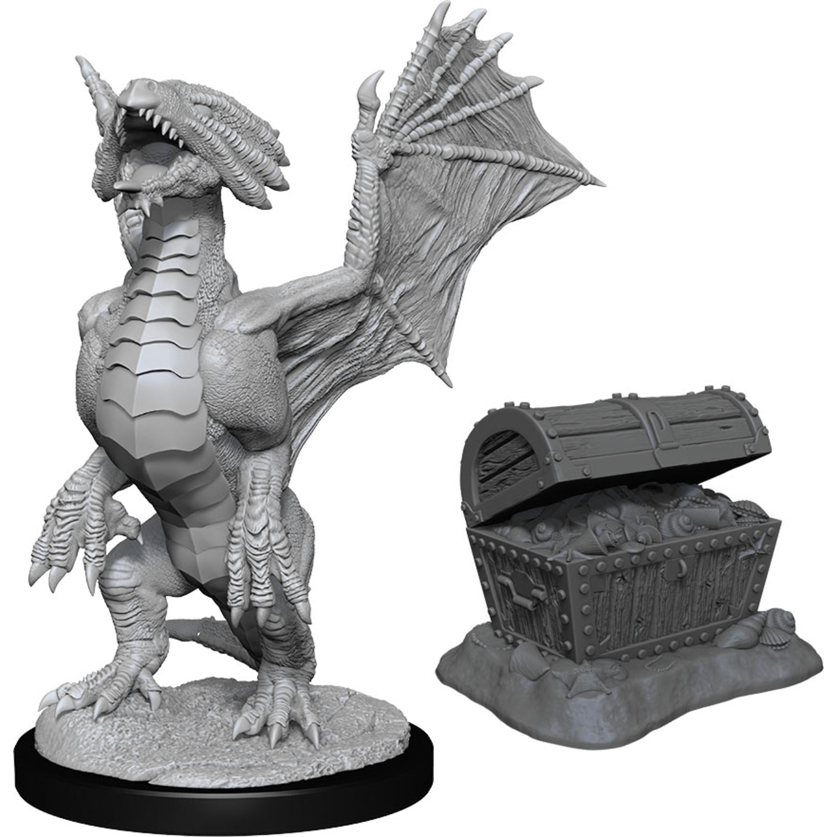 WizKids D&D Minis: Bronze Wyrmling & Treasure (Wave 13 90152)