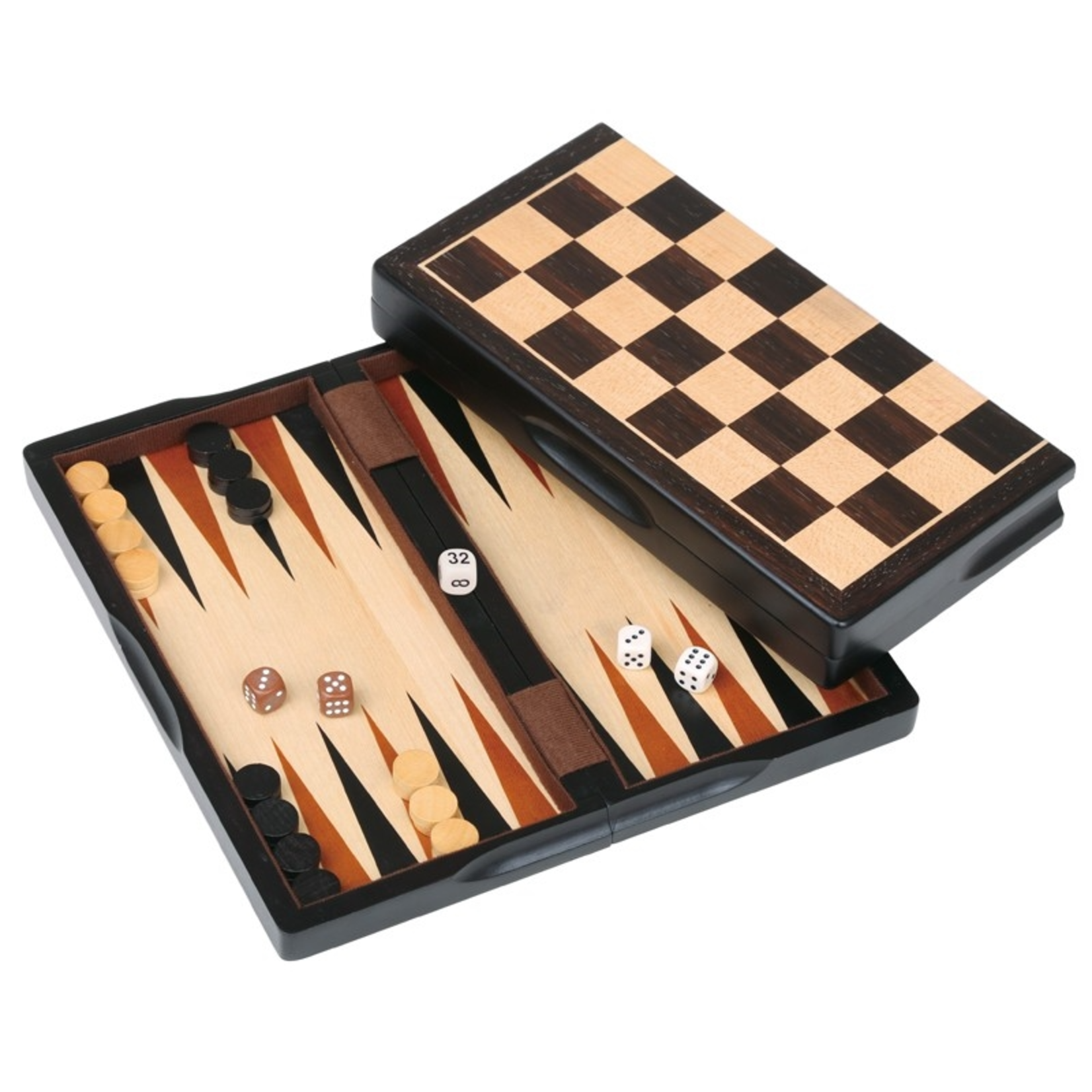 Worldwise Imports Chess Set 11" Ebony 3-in-1