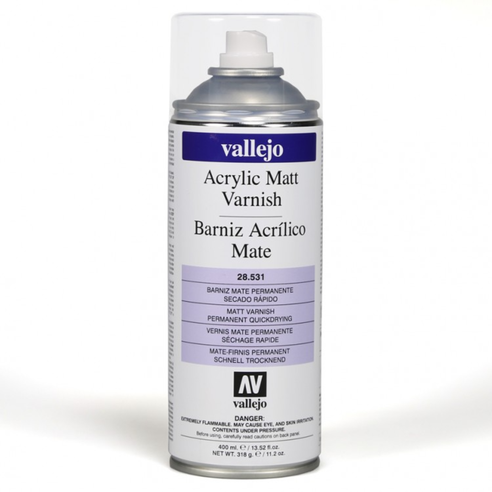 Vallejo Paint Spray Matt Varnish (400 ml.) 28.531