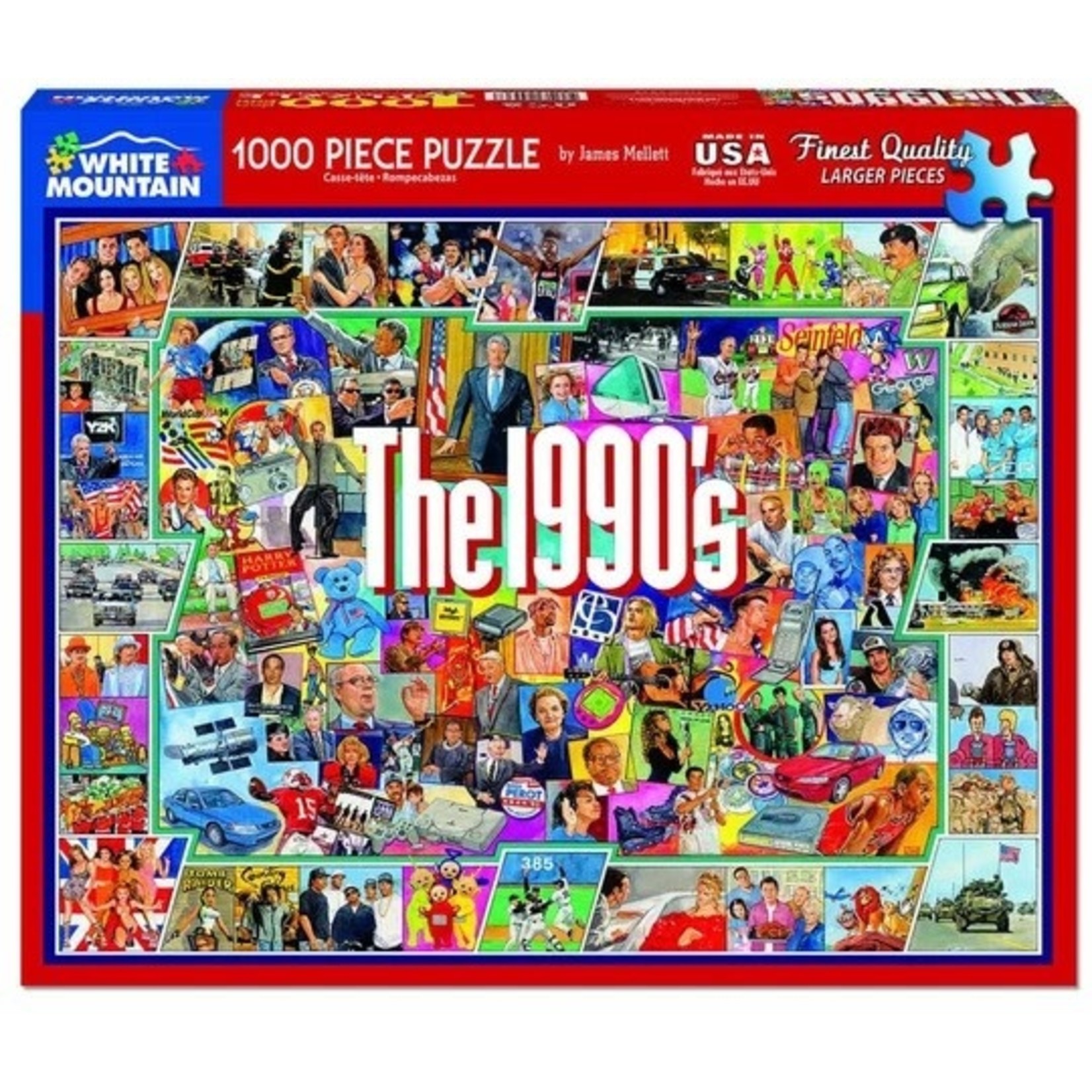 White Mountain Puzzles The Nineties, 1000-Piece Jigsaw Puzzle