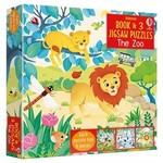 Usborne The Zoo, Three 9-Piece Jigsaw Puzzles (with Book)