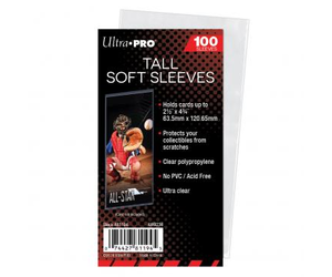 tall card sleeves Ultra Pro Semi Rigid Holder 1/2" Lip Clear PVC for Trading Cards Fits 2.5" x 3.5" up to 35pt Card Grading Sleeves for Storage, Shipping, TCG Whether youre safeguarding a small selection of prized cards or organizing an assortment Ultra Pro Tall Card Sleeves