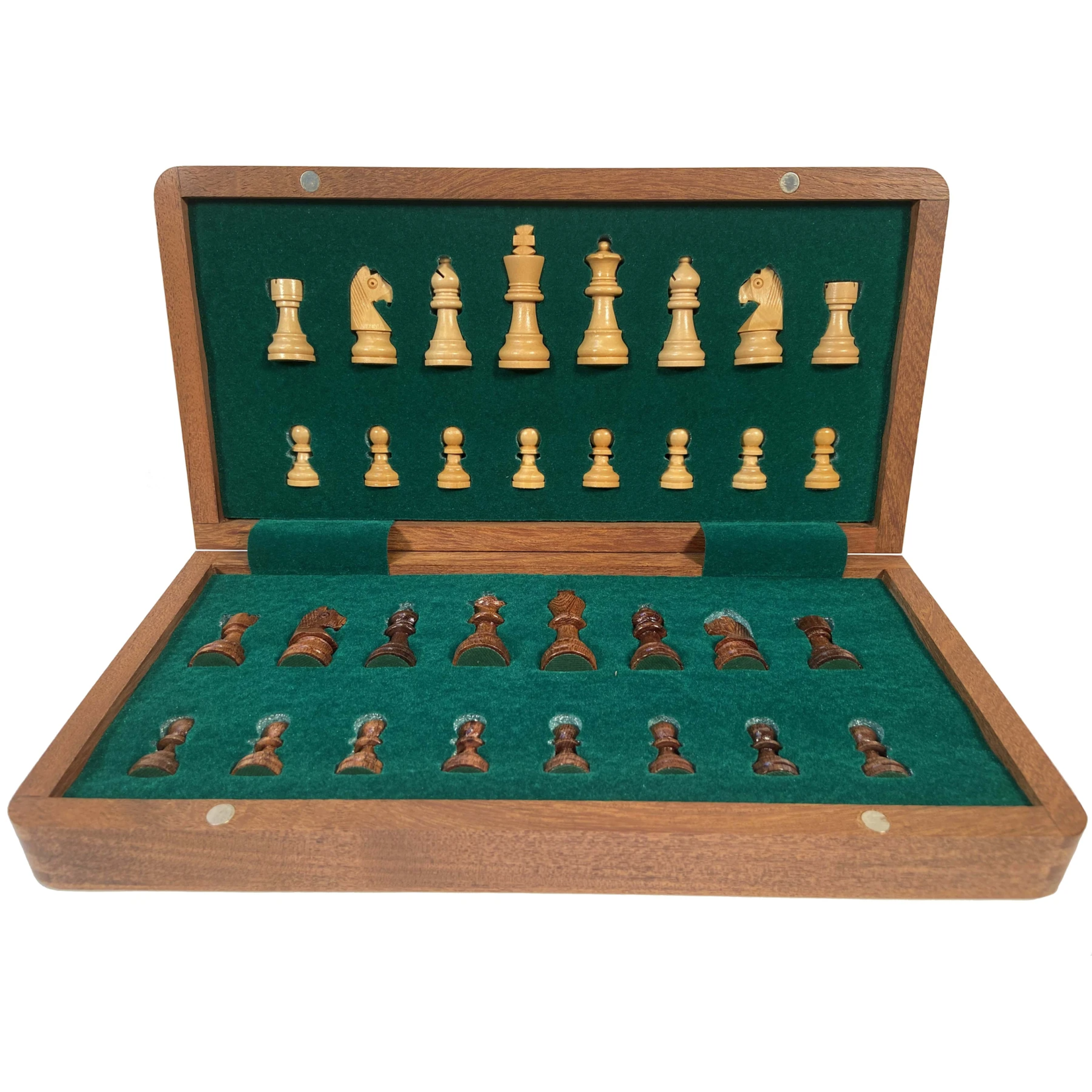 Wood Expressions Chess Set 12" Magnetic Folding