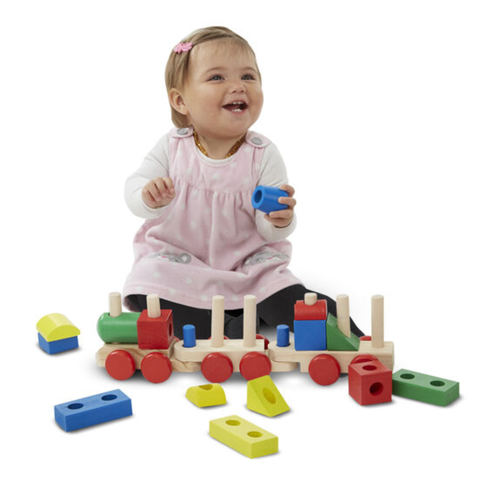 Melissa and Doug Stacking Train (18 Solid-Wood Pieces)