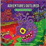 Dungeons & Dragons D&D Adventures Outlined Coloring Book