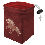 Red King Co Dice Bag:  Dimensional Unicorn (Glow in the Dark)