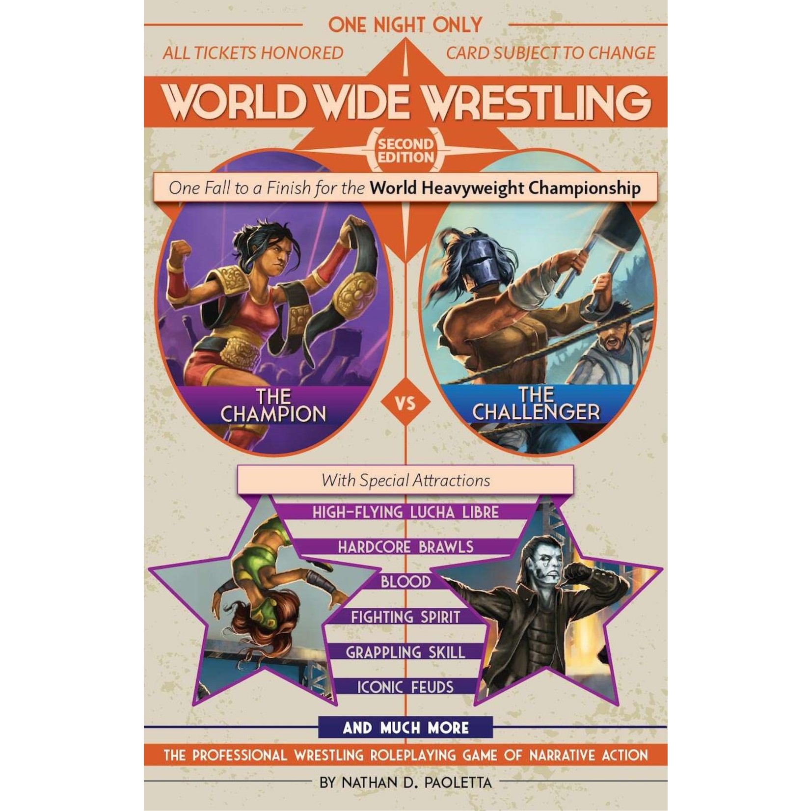 NDP Design World Wide Wrestling – Roleplaying Game (2nd Edition)