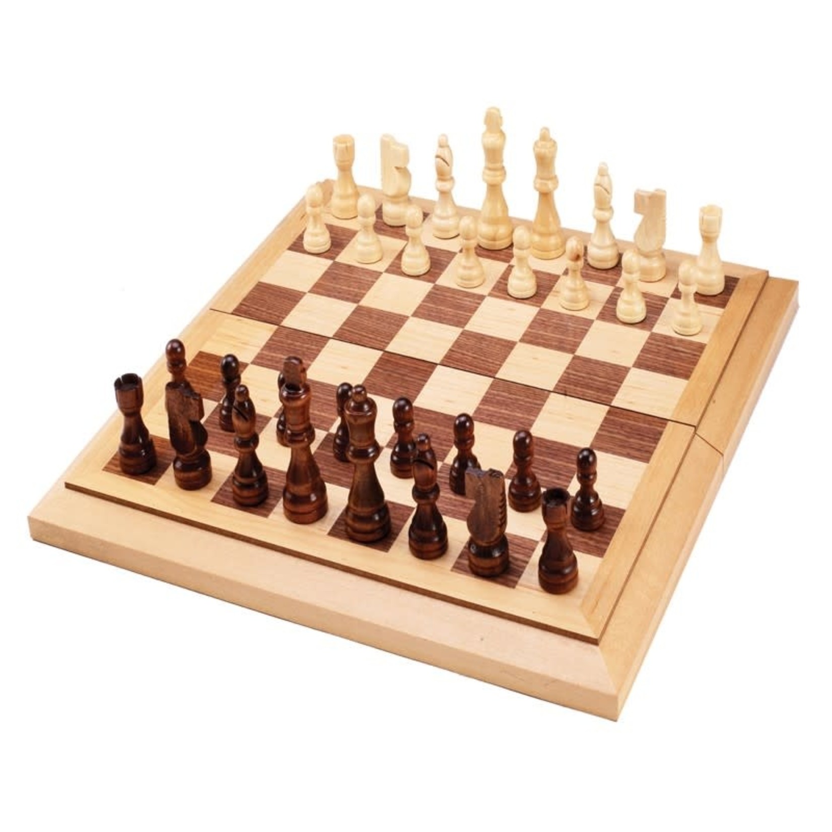 John Hansen 15-Inch Folding Chess & Checkers Combo Set