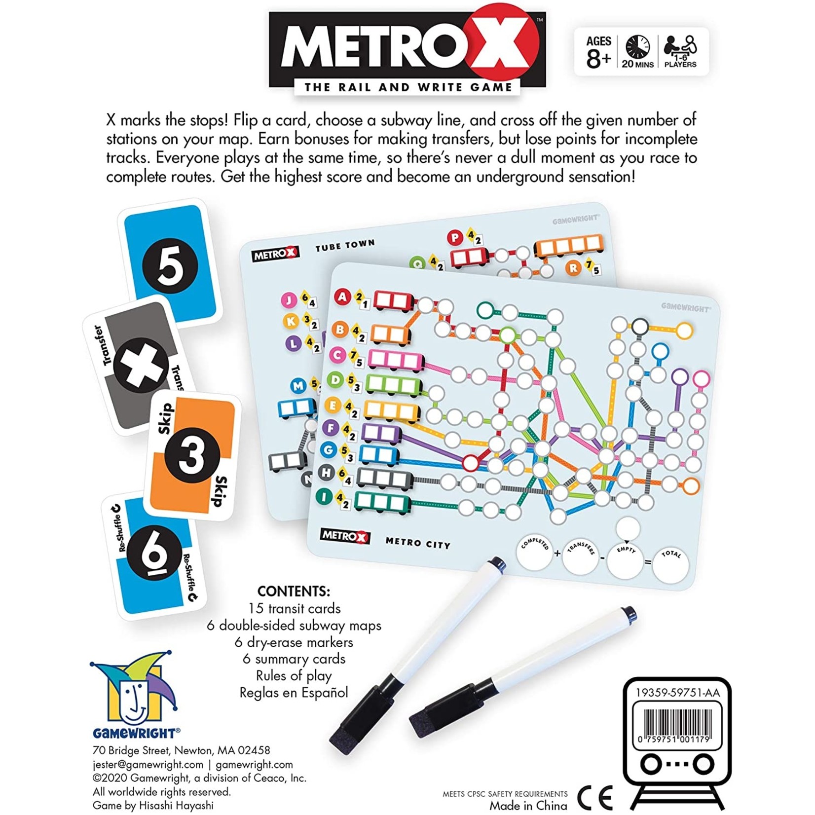 Gamewright Metro X