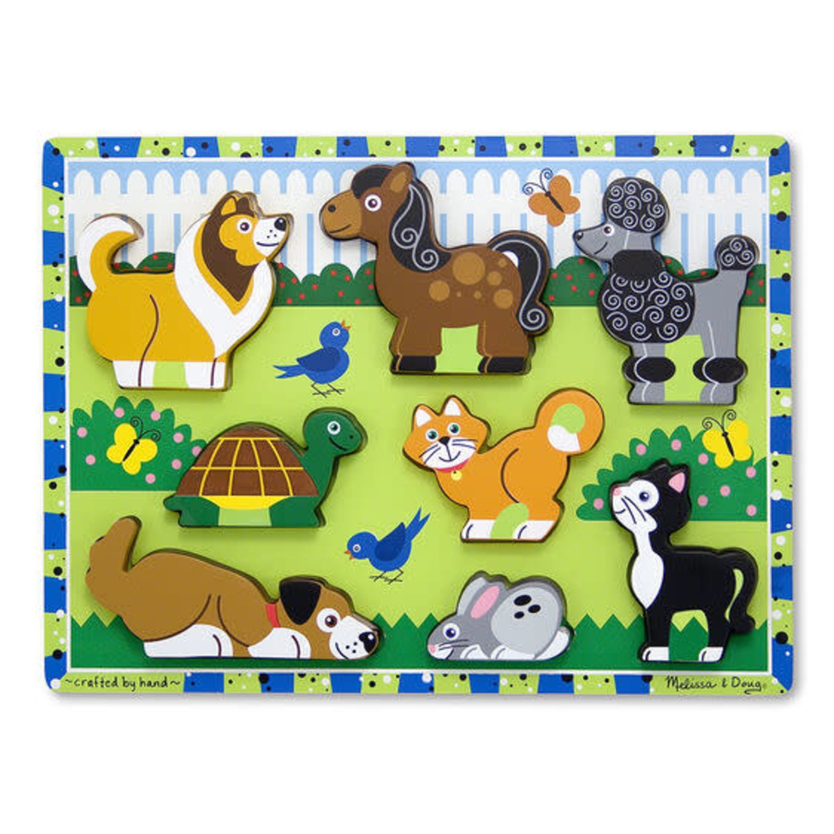 Melissa and Doug Chunky Puzzle Pets, 8-Piece Puzzle (Wood)