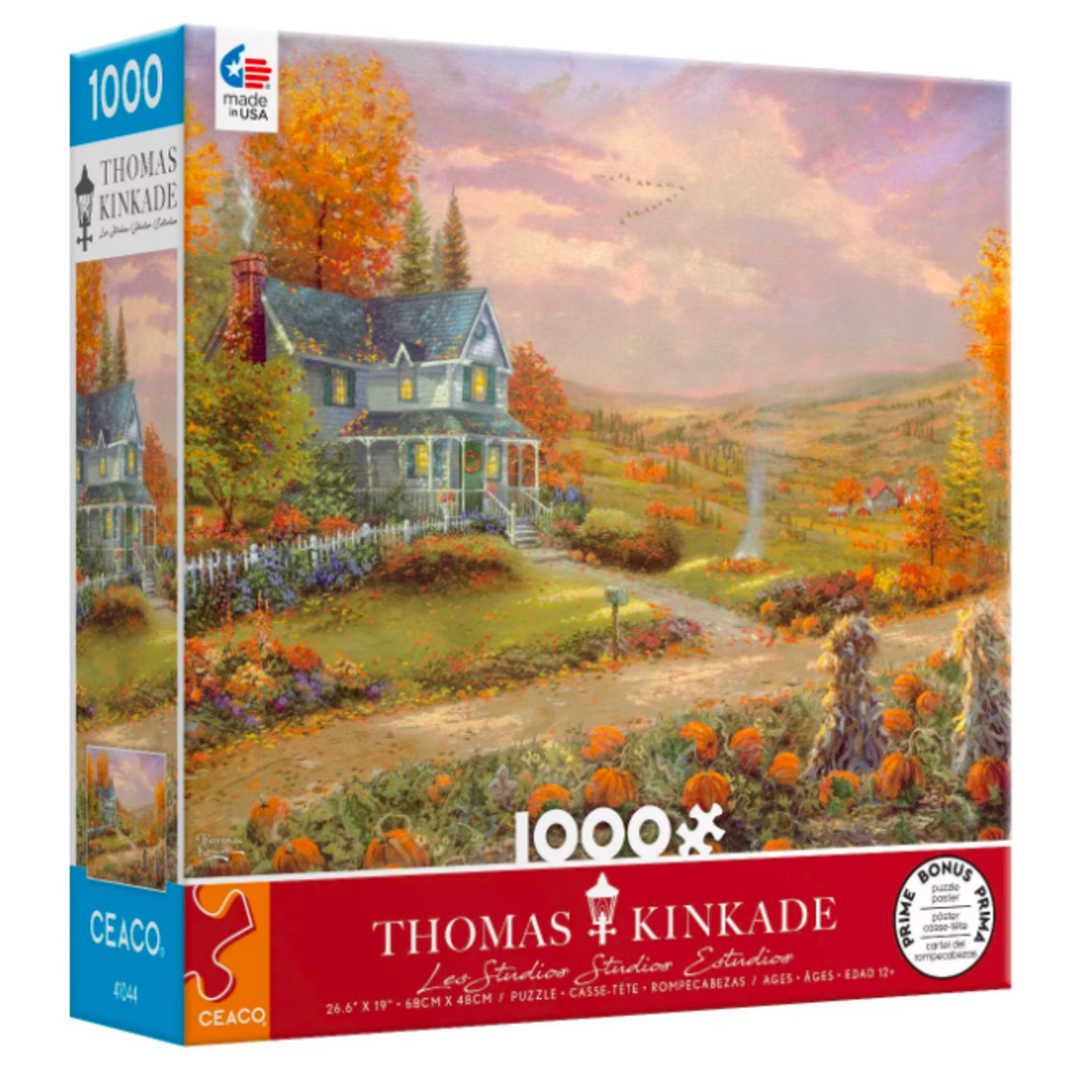 Ceaco Thomas Kinkade Autumn at Apple Hill Puzzle (1000 pieces)