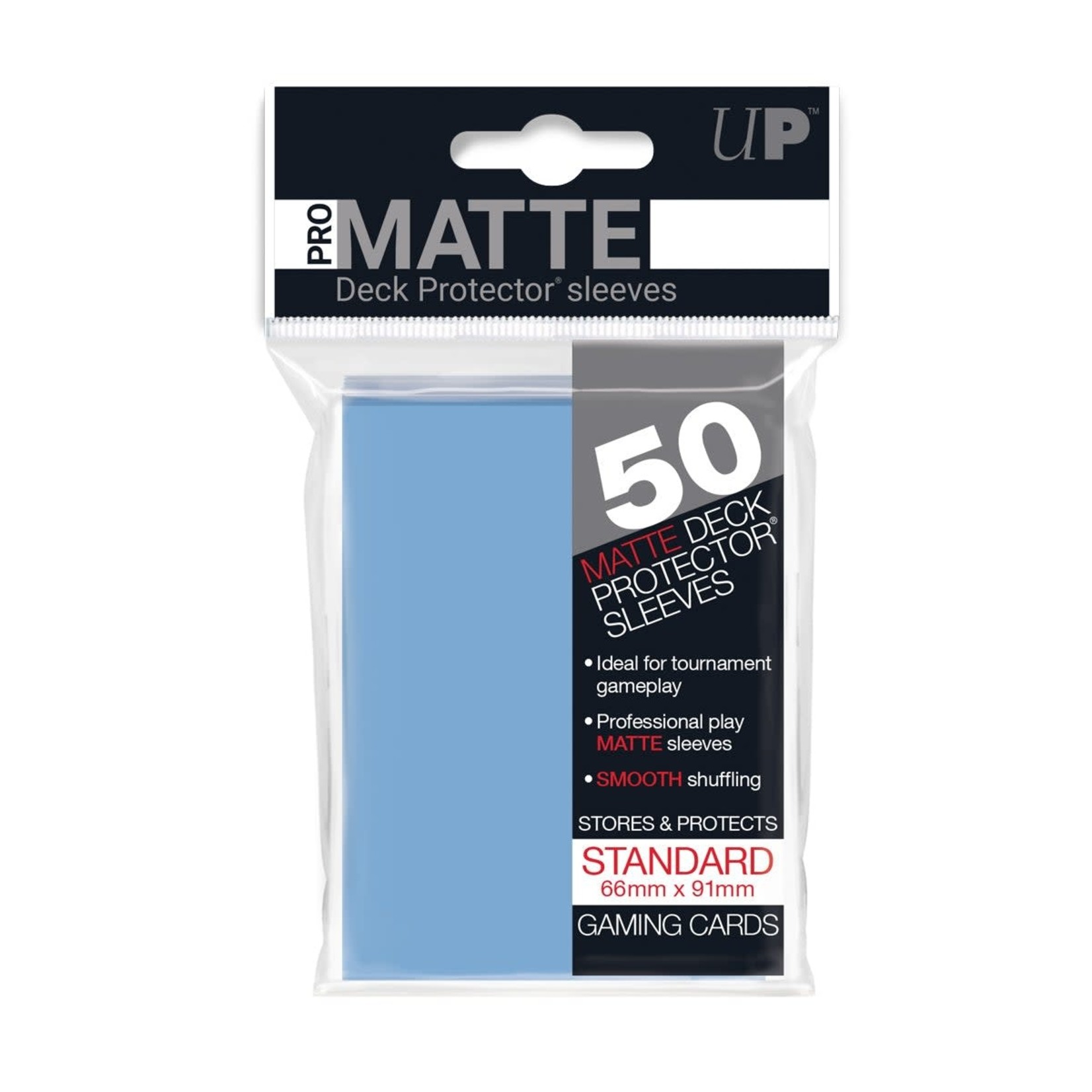 Ultra Pro Card Sleeves: PRO-Matte Light Blue, Standard (50 Count)