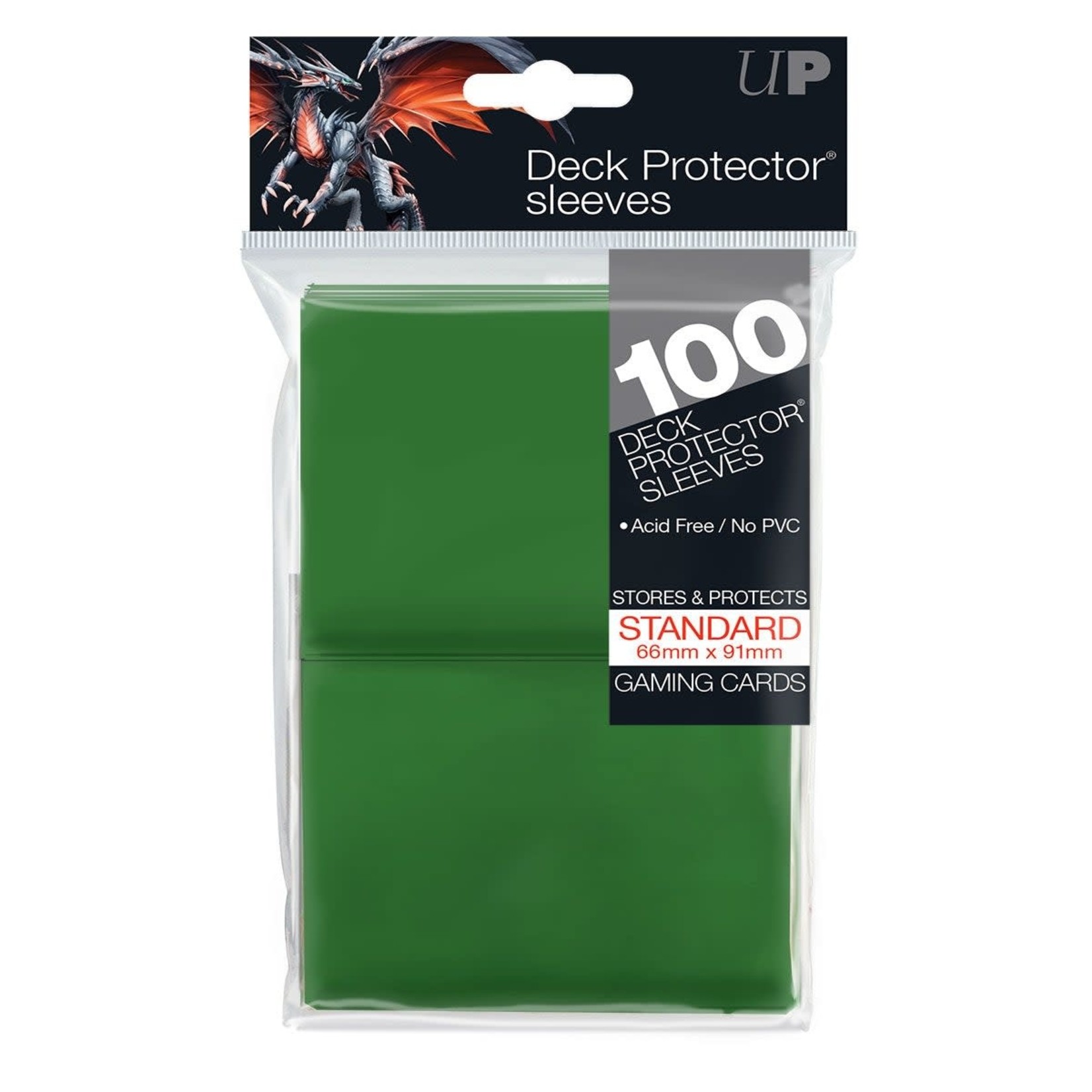 Ultra Pro Card Sleeves: Solid Green (100 Count)