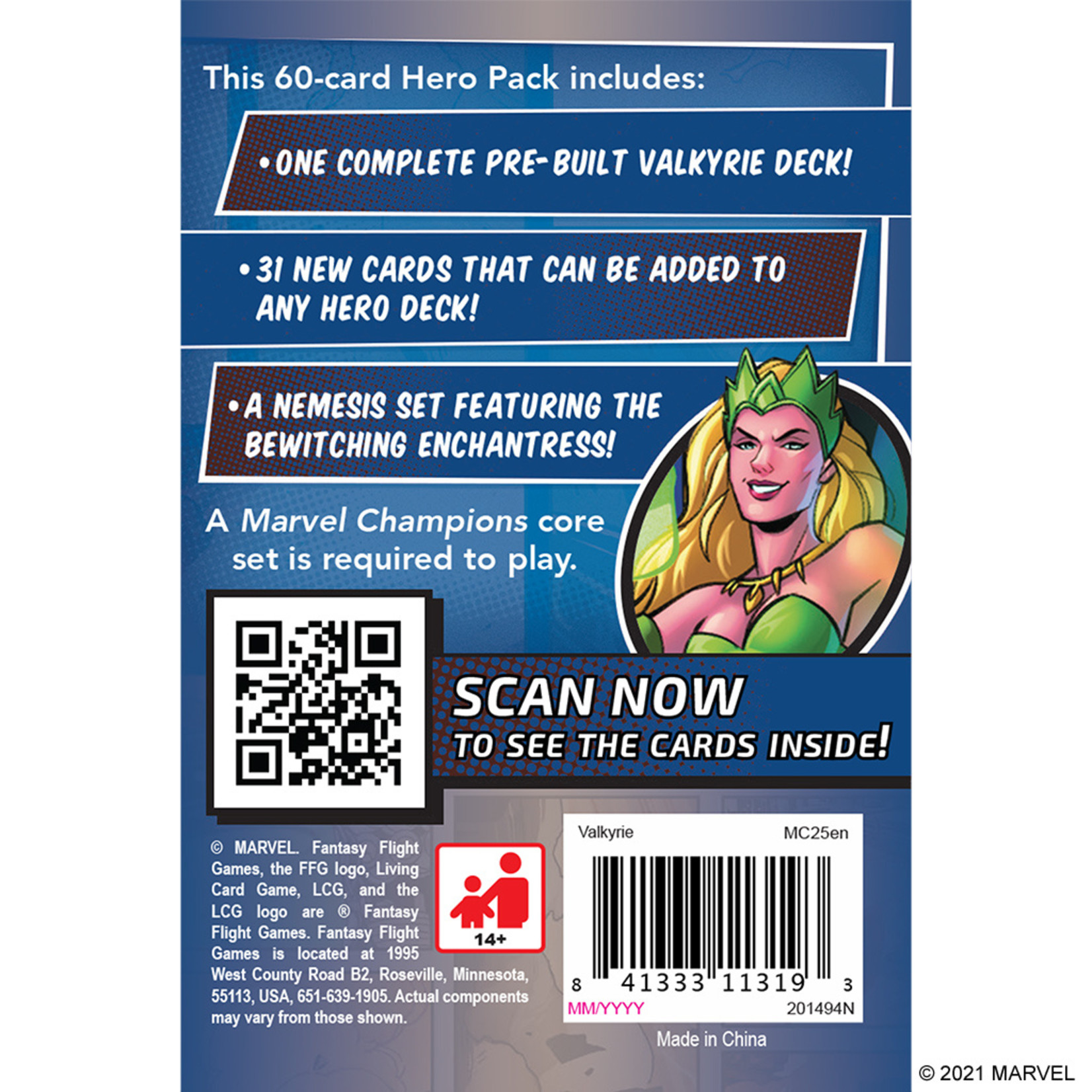 Marvel Champions LCG: Valkyrie Hero Pack (Expansion) - Labyrinth Games &  Puzzles