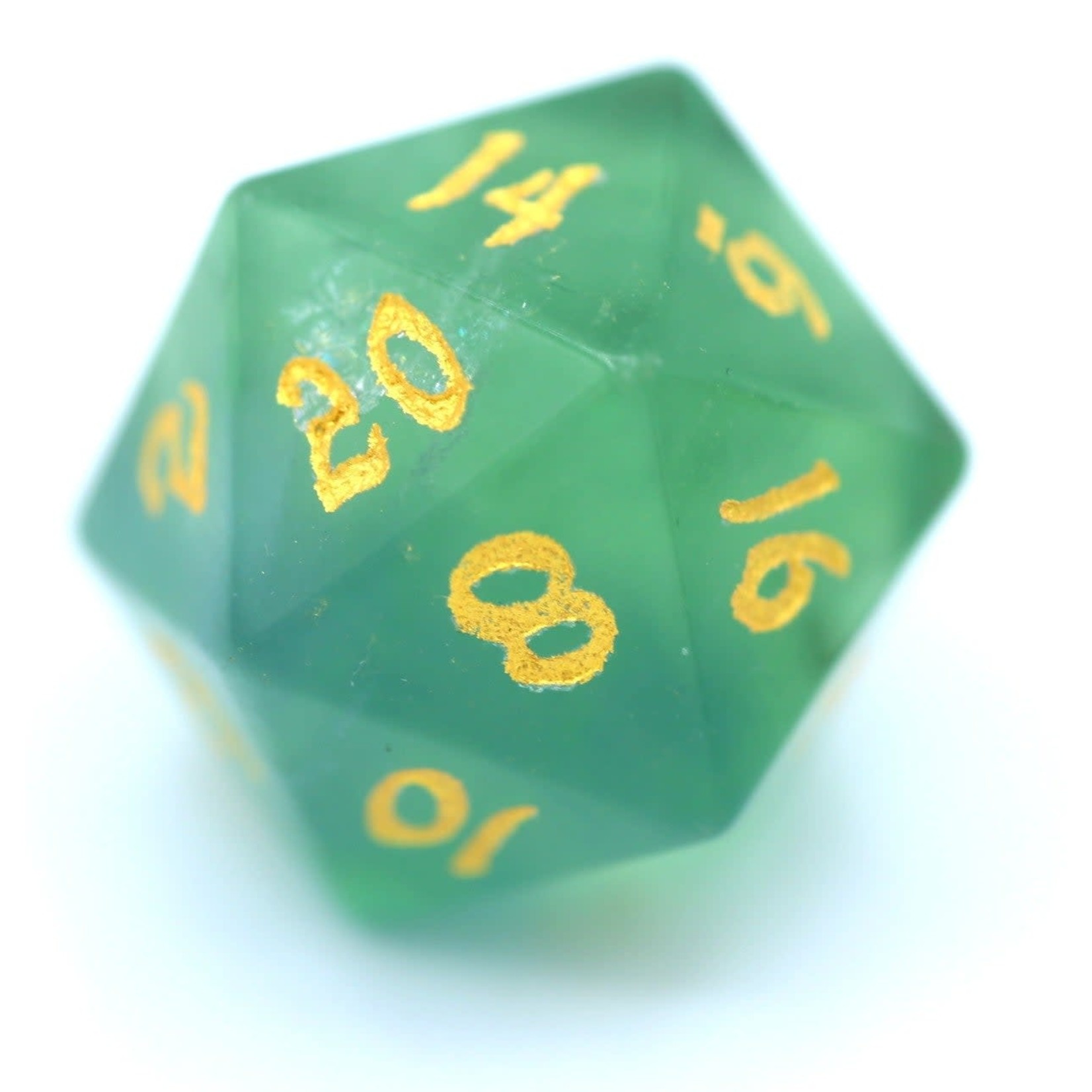 Hymgho Dice US Hymgho D20 Stone Green Fluorite