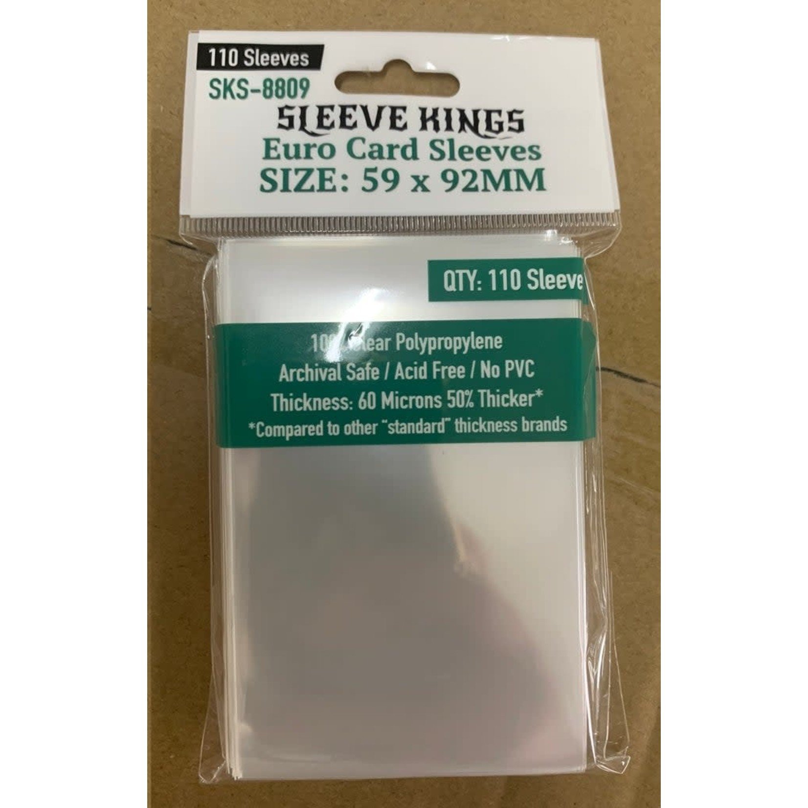 Sleeve Kings Sleeve Kings: Euro Card Sleeves (59x92mm) - 110 Pack
