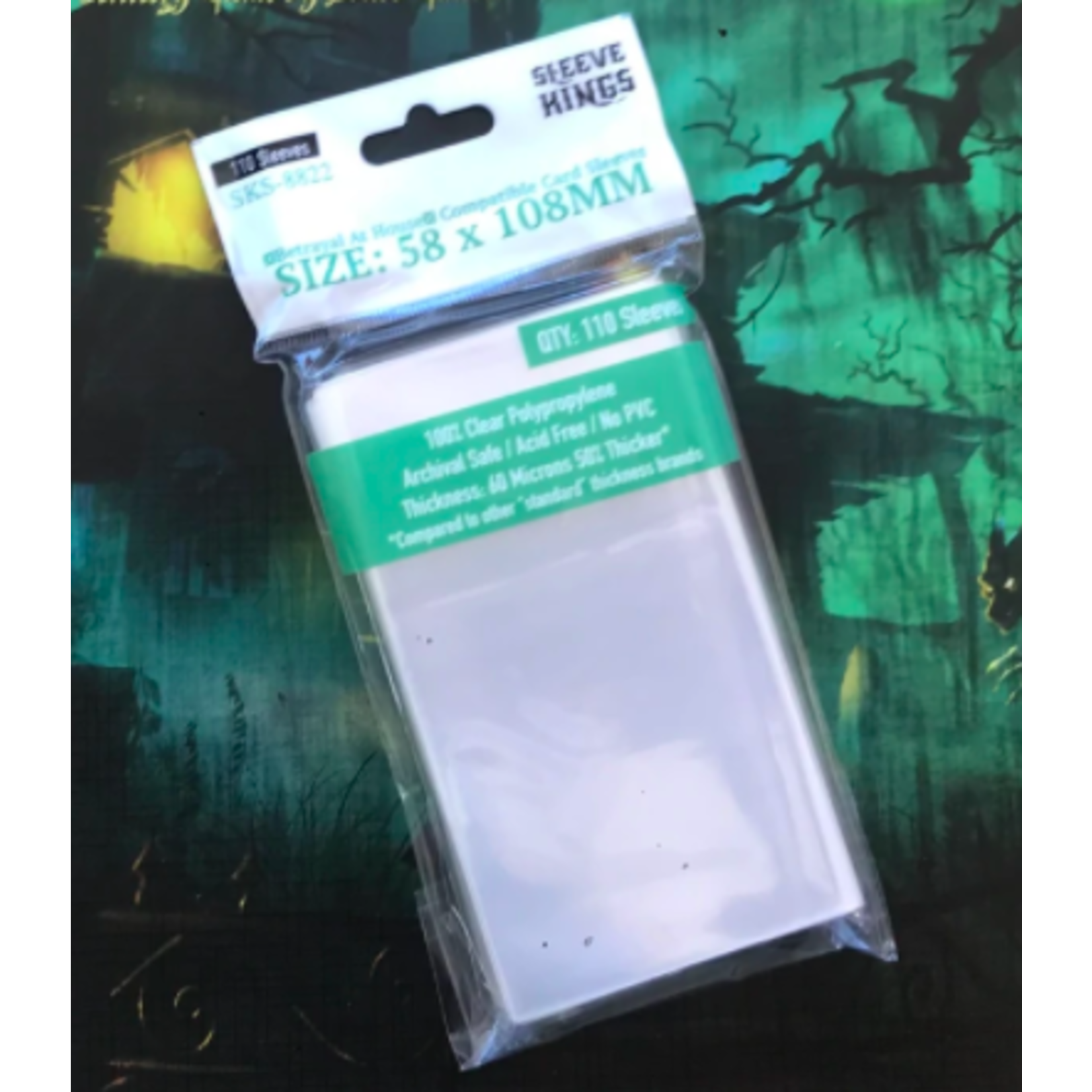 Sleeve Kings Card Sleeves: "Betrayal" Compatible (58x108mm, 110 Count)