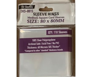 80mm x 80mm card sleeves Mayday Games Dixit Premium - 80x120mm 90 Micron Thick, 50 Per Pack, Oversized Clear Board Game Card Sleeves Tough As Nails Card Sleeves: Phantom Sleeves: "Aqua