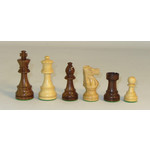 Worldwise Imports Chess Pieces: French-Style, Sheesham & Boxwood (3.75" King)