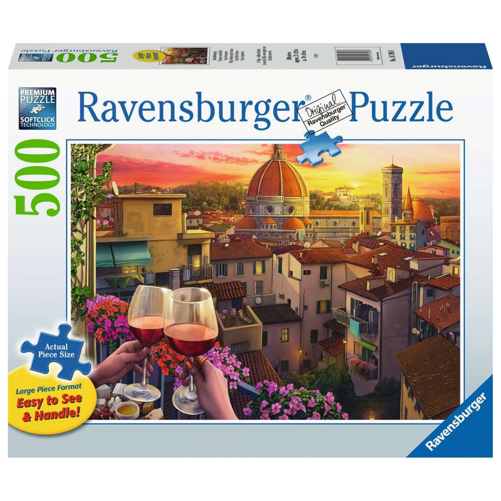 Ravensburger Cozy Wine Terrace, 500-Piece Jigsaw Puzzle