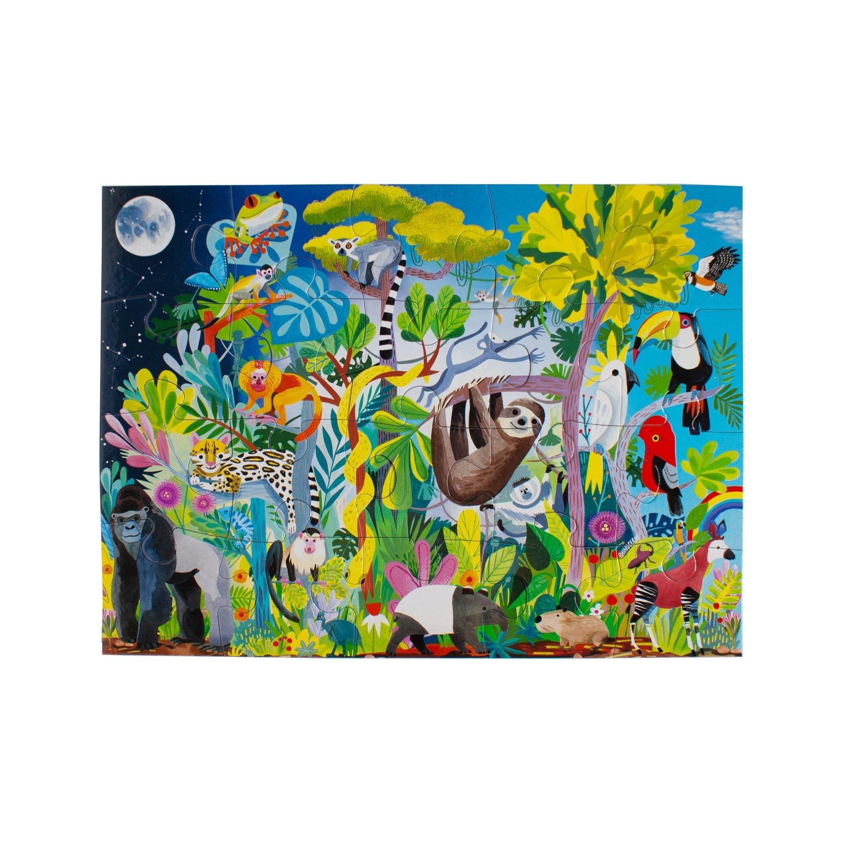 Eeboo Rainforest Life, 20-Piece, Giant Jigsaw Puzzle