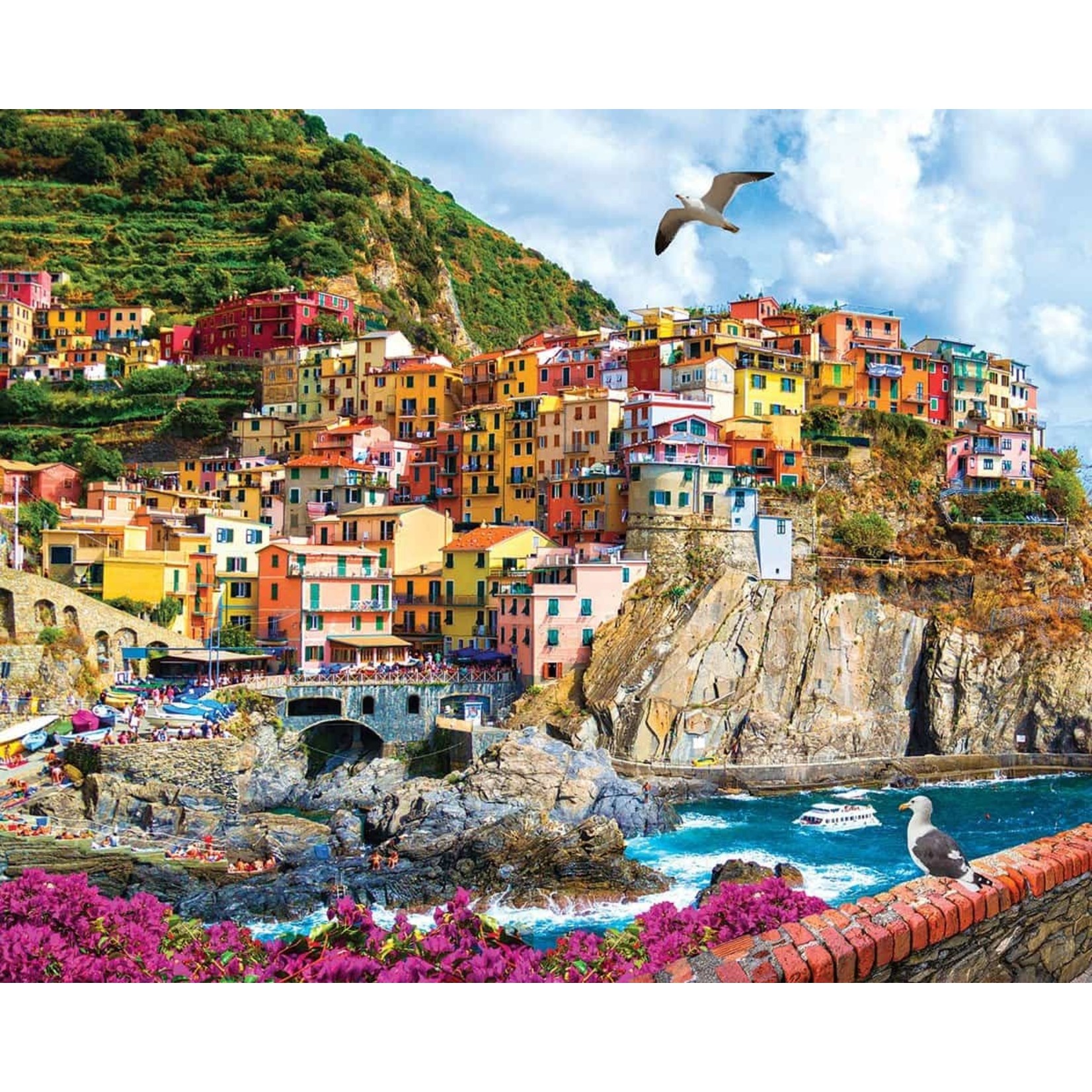 White Mountain Puzzles Cinque Terre, Italy, 1000-Piece Jigsaw Puzzle