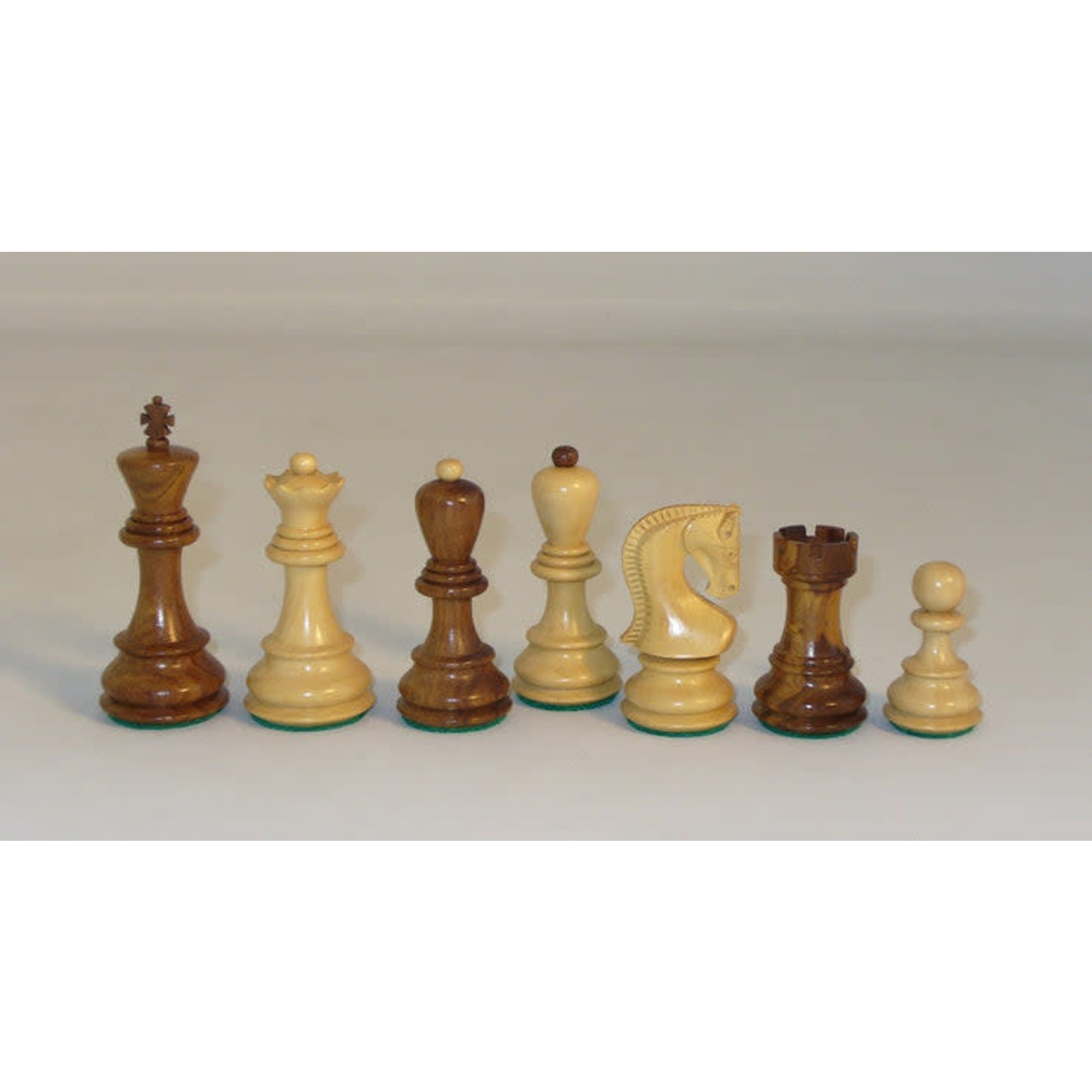 Worldwise Imports Old Russian Kikkerwood & Boxwood Chess Pieces (3.75" King)