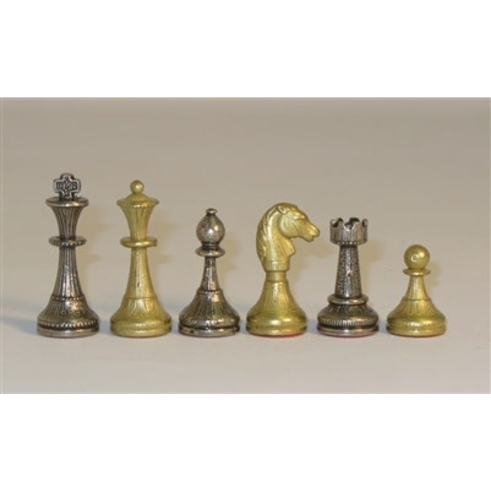 Worldwise Imports Staunton-Style Metal Chess Pieces (2" King)