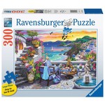 Ravensburger Santorini Sunset, 300-Piece Large-Format Jigsaw Puzzle