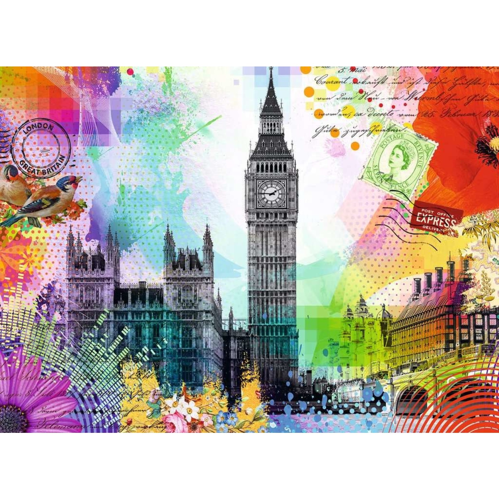 Ravensburger London Postcard, 500-Piece Jigsaw Puzzle