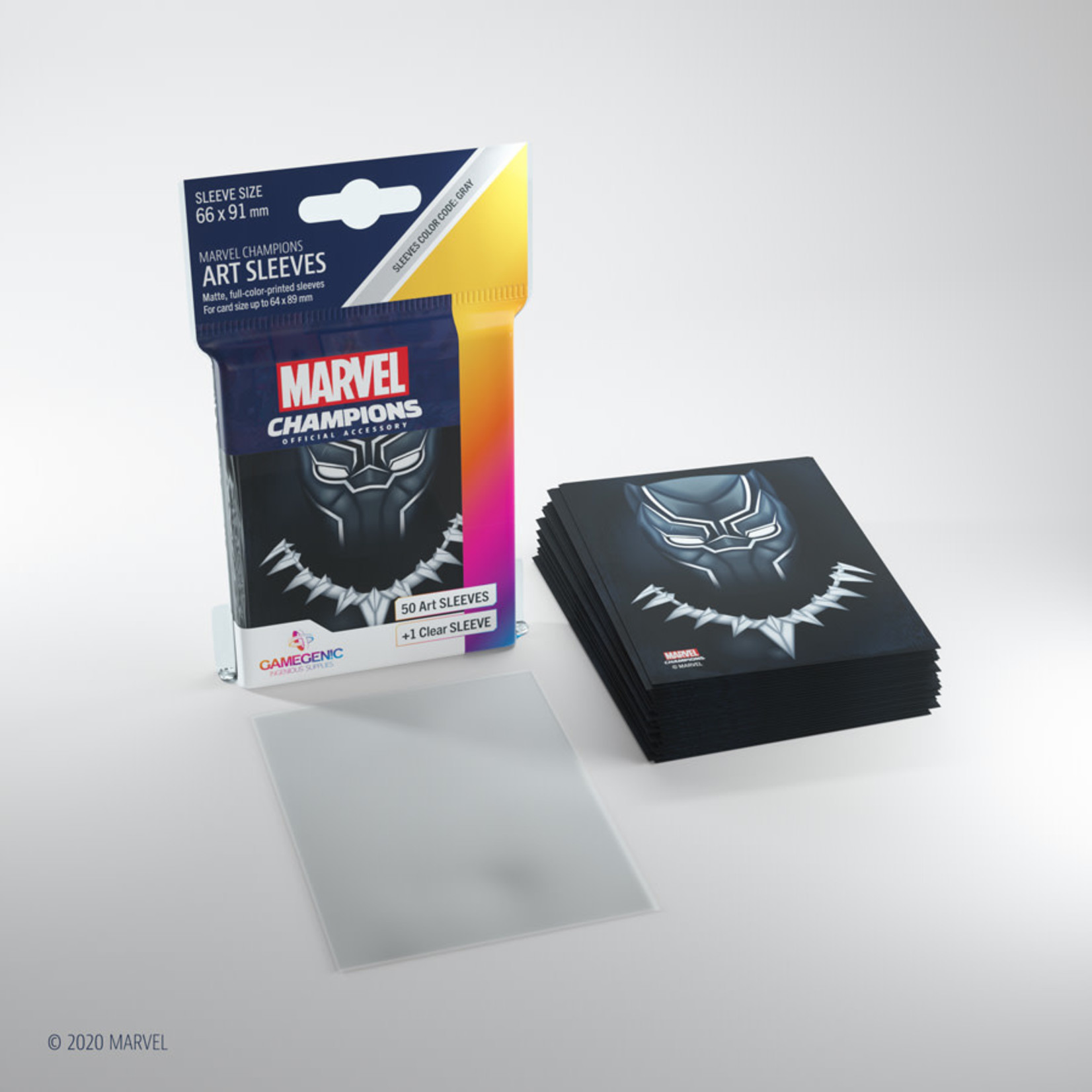 Gamegenic Card Sleeves: Marvel, Standard (Black Panther)