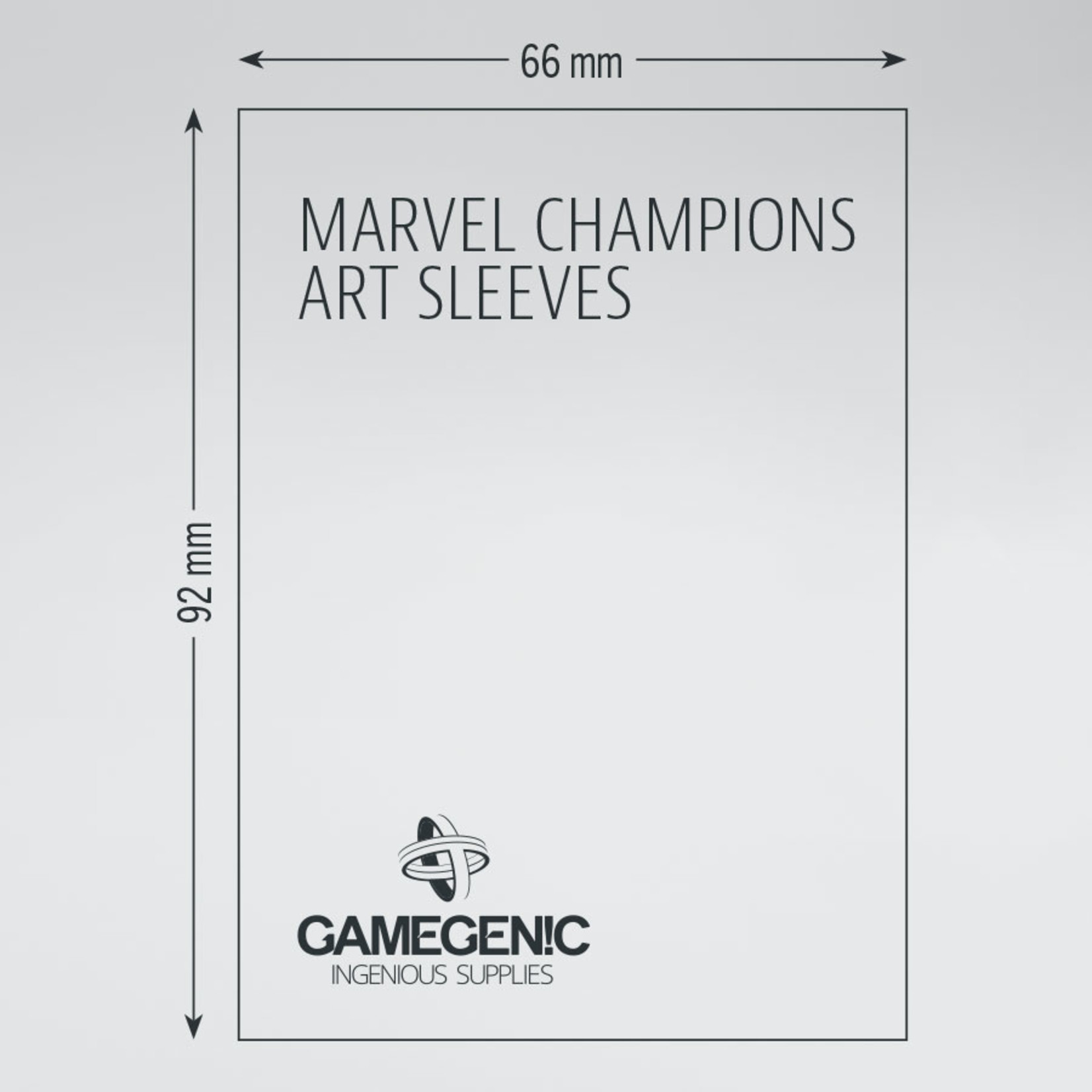 Gamegenic Card Sleeves: Marvel, Standard (Blue)