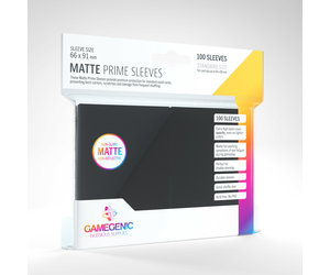 Gamegenic: Sleeves - Black Matte Prime Gamegenic: Sleeves - Black Matte Prime